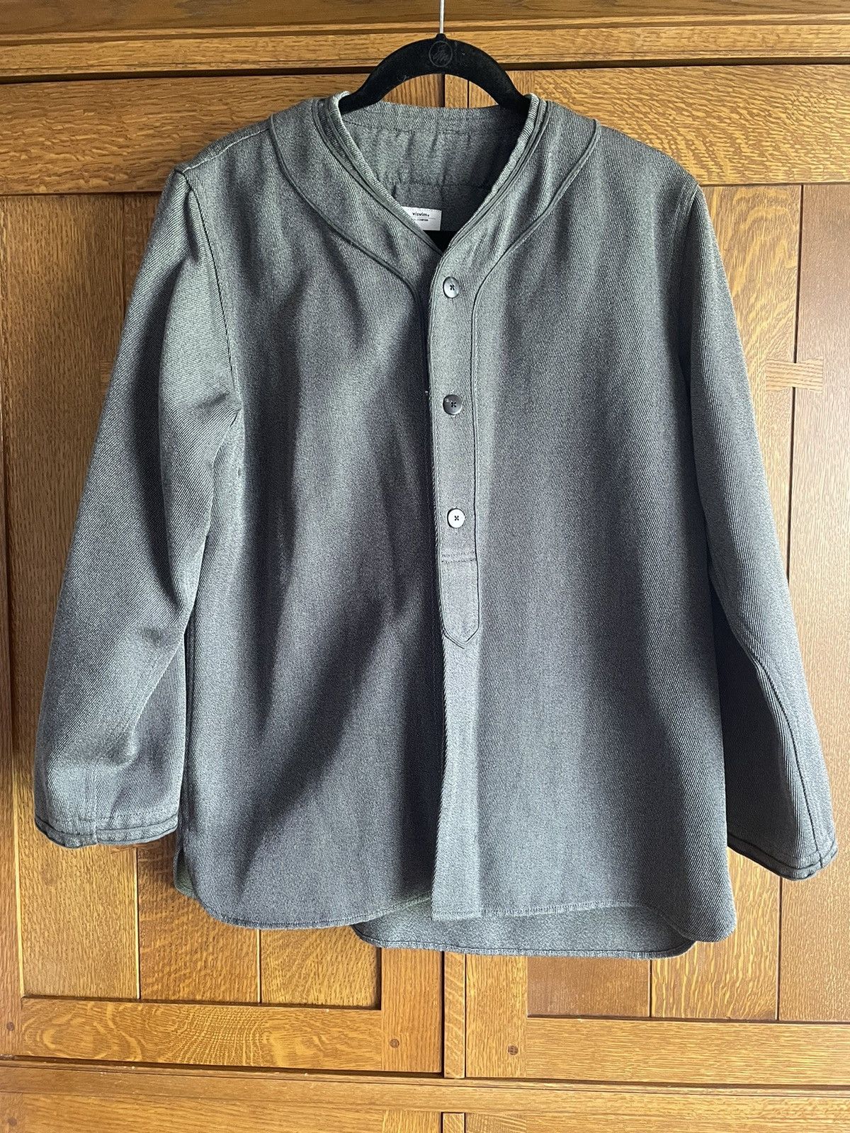 image of Visvim Dugout Shirt in Grey, Men's (Size XL)