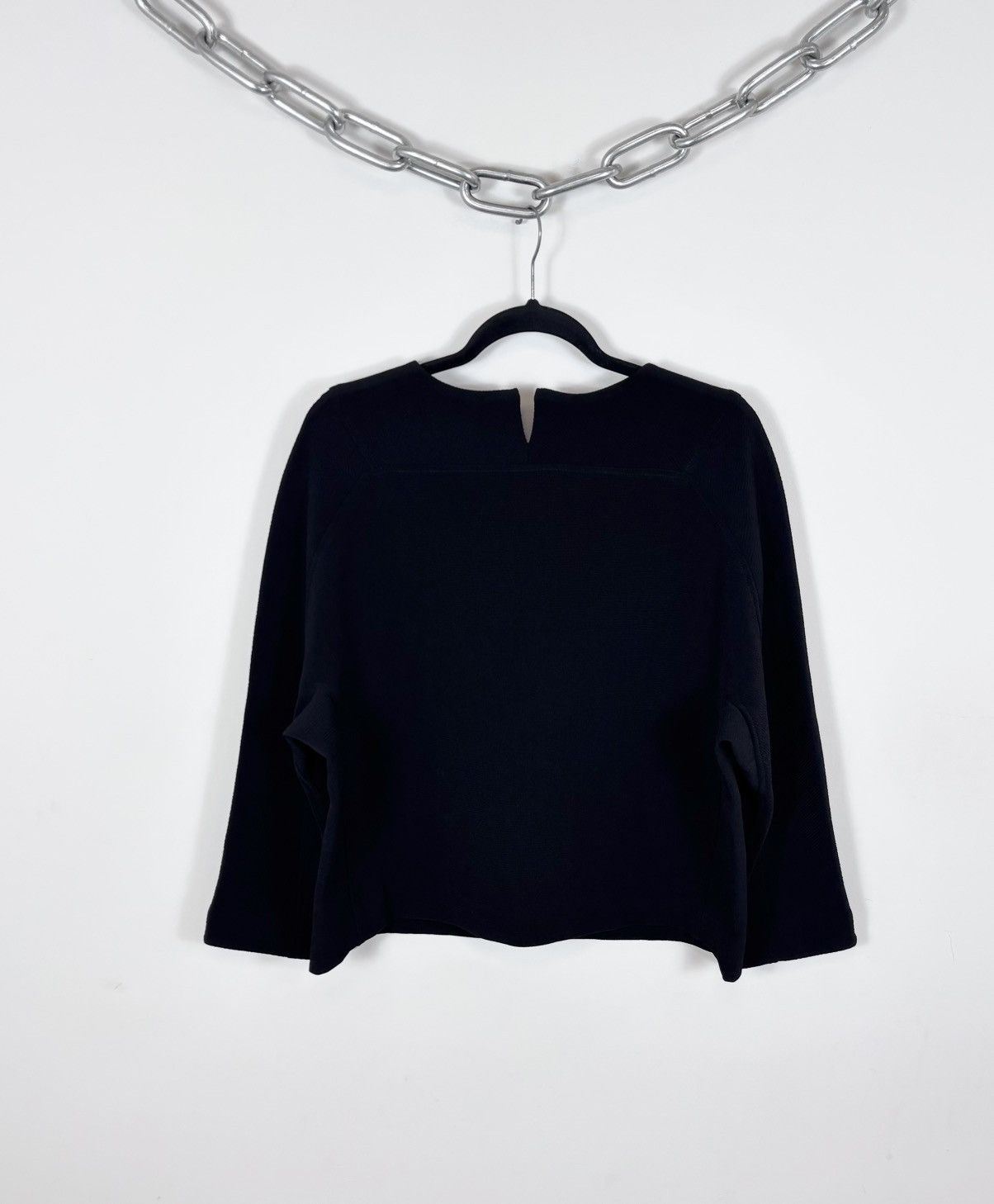 Cop Copine Cop Copine Ete NWT Women’s Black Blouse Pullover Sweatshirt Size M / US 6-8 / IT 42-44 - 2 Thumbnail