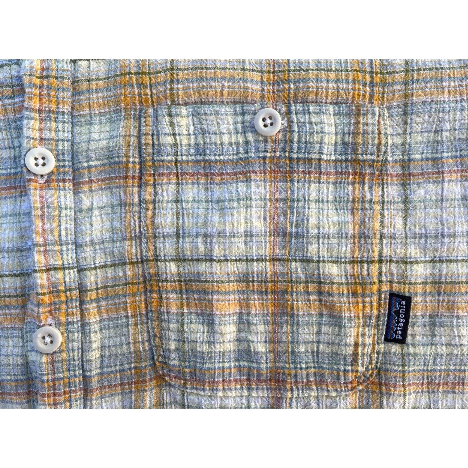 Patagonia Patagonia Men’s Vintage Short Sleeve Button-Up Seersucker Plaid Shirt M Size US M / EU 48-50 / 2 - 7 Thumbnail