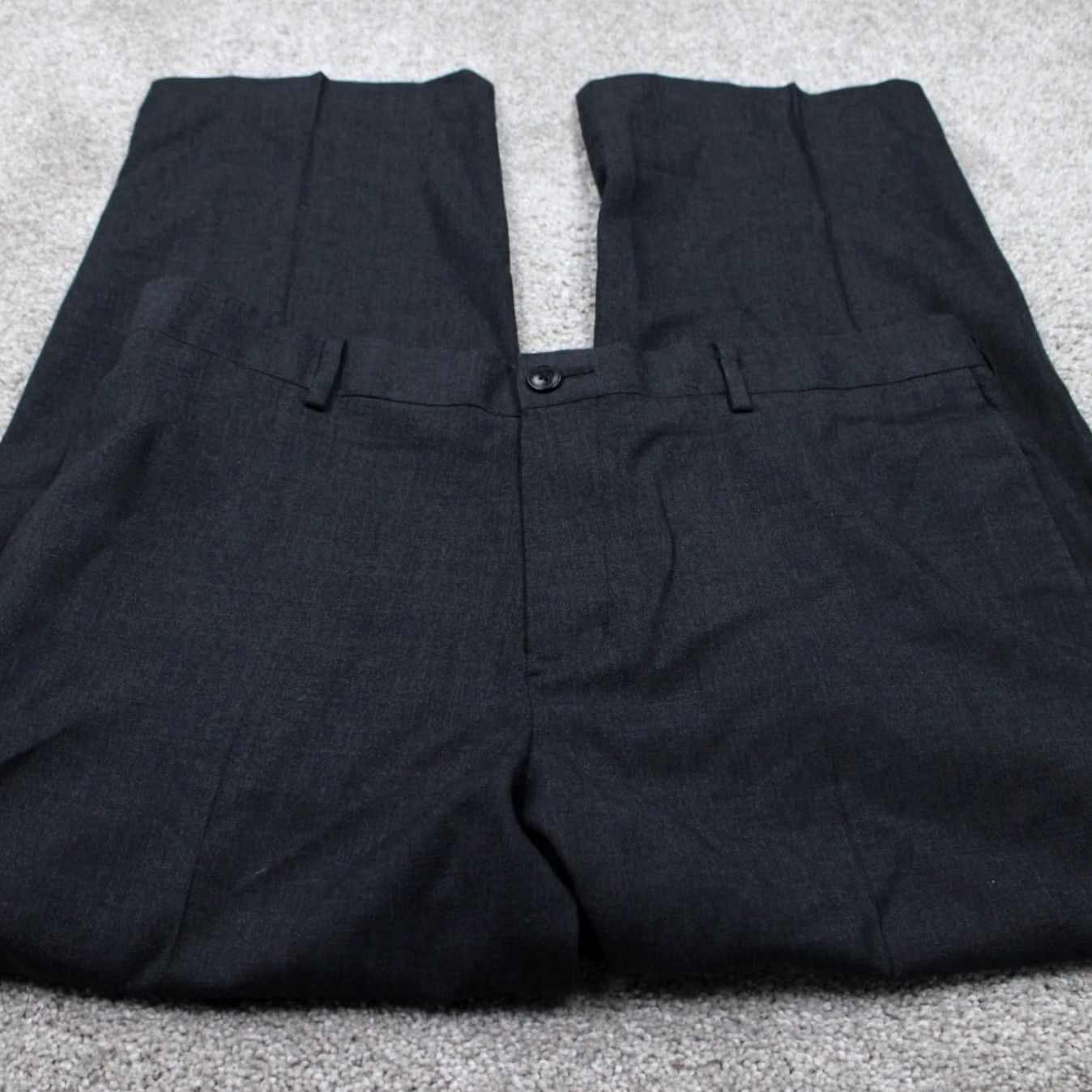Vintage L.L. Bean Dress Pants Mens 36 Gray 100% Wool Classic Fit Straight Leg 28" inseam Size US 36 / EU 52 - 2 Thumbnail