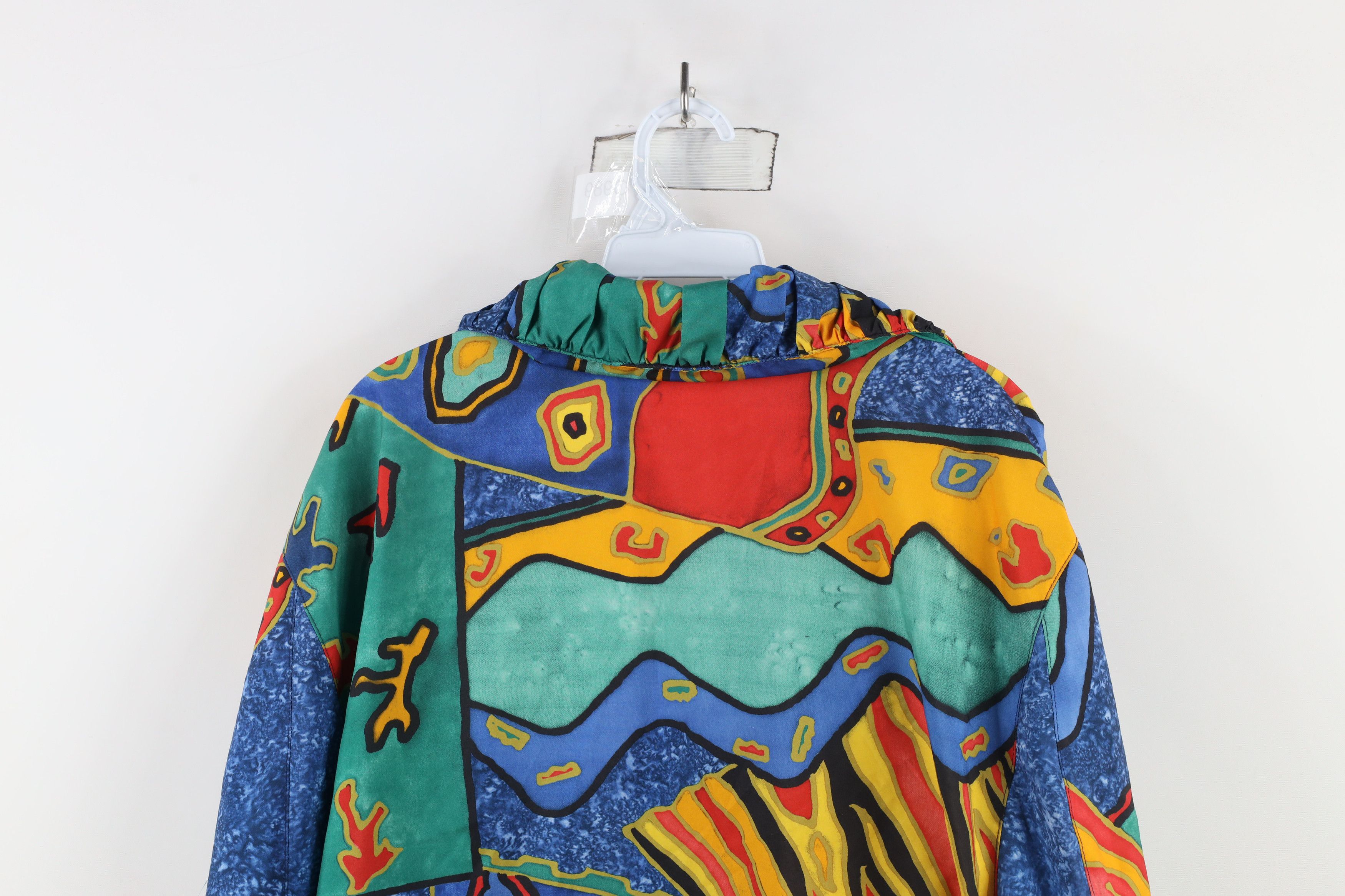 Vintage Vintage 90s Streetwear Abstract Lined Windbreaker Jacket USA Size M / US 6-8 / IT 42-44 - 13 Thumbnail