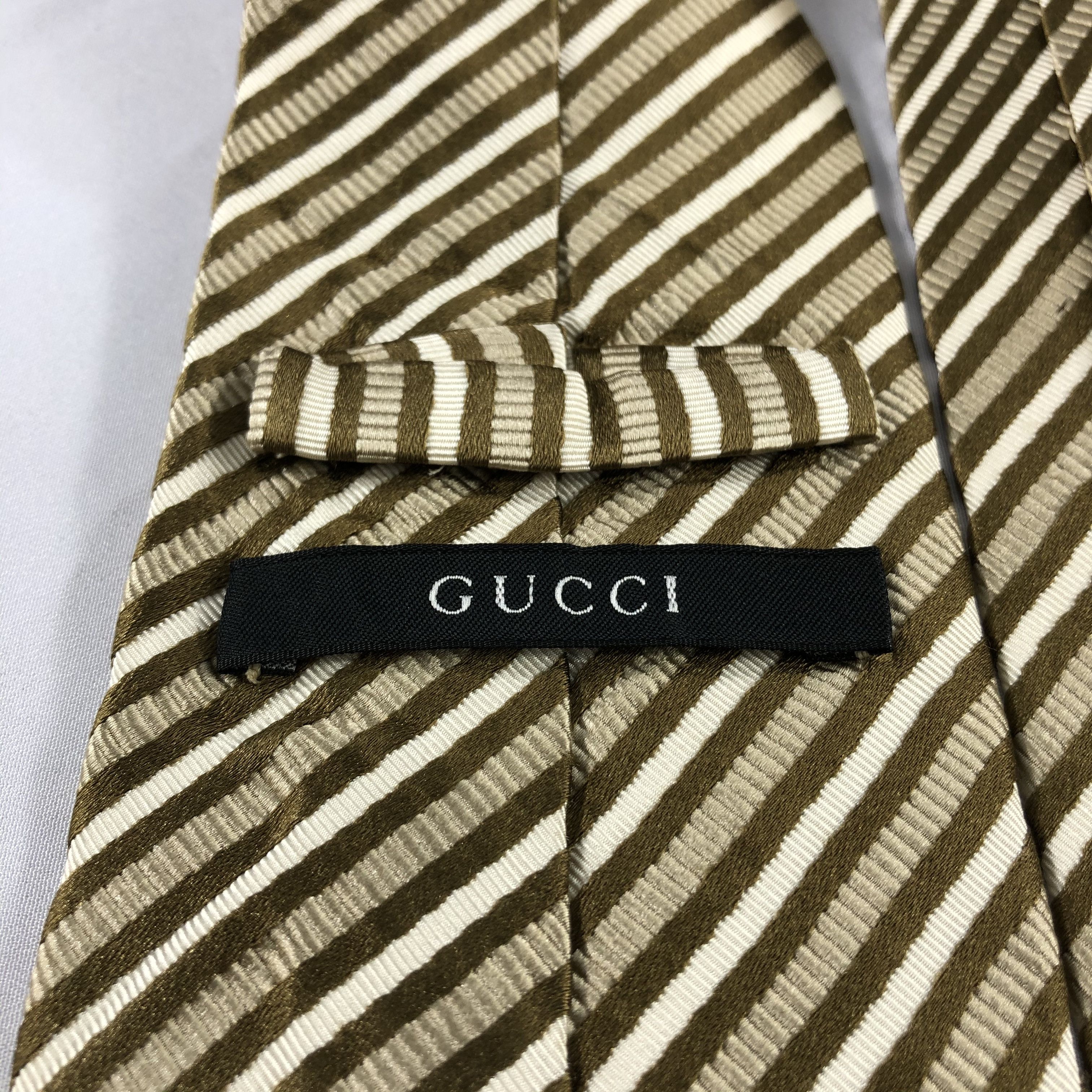 Gucci GUCCI Silk Neck Ties T97 Size ONE SIZE - 3 Thumbnail