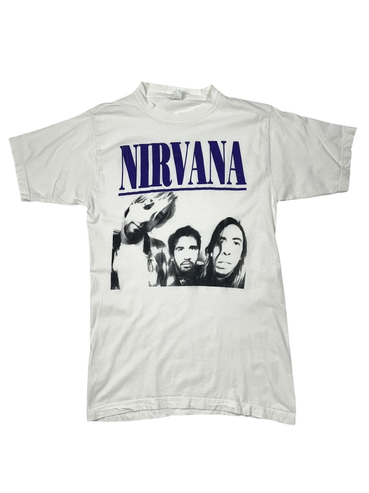 Nirvana Vintage 90s Nirvana Nevermind Purple Logo Bootleg T-shirt Size US S / EU 44-46 / 1 - 1 Thumbnail
