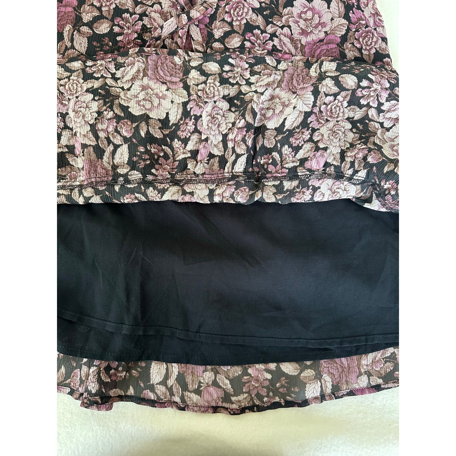 Paige Paige Fernanda Silk Minidress Purple Floral Spring Size XS Size XS / US 0-2 / IT 36-38 - 10 Thumbnail