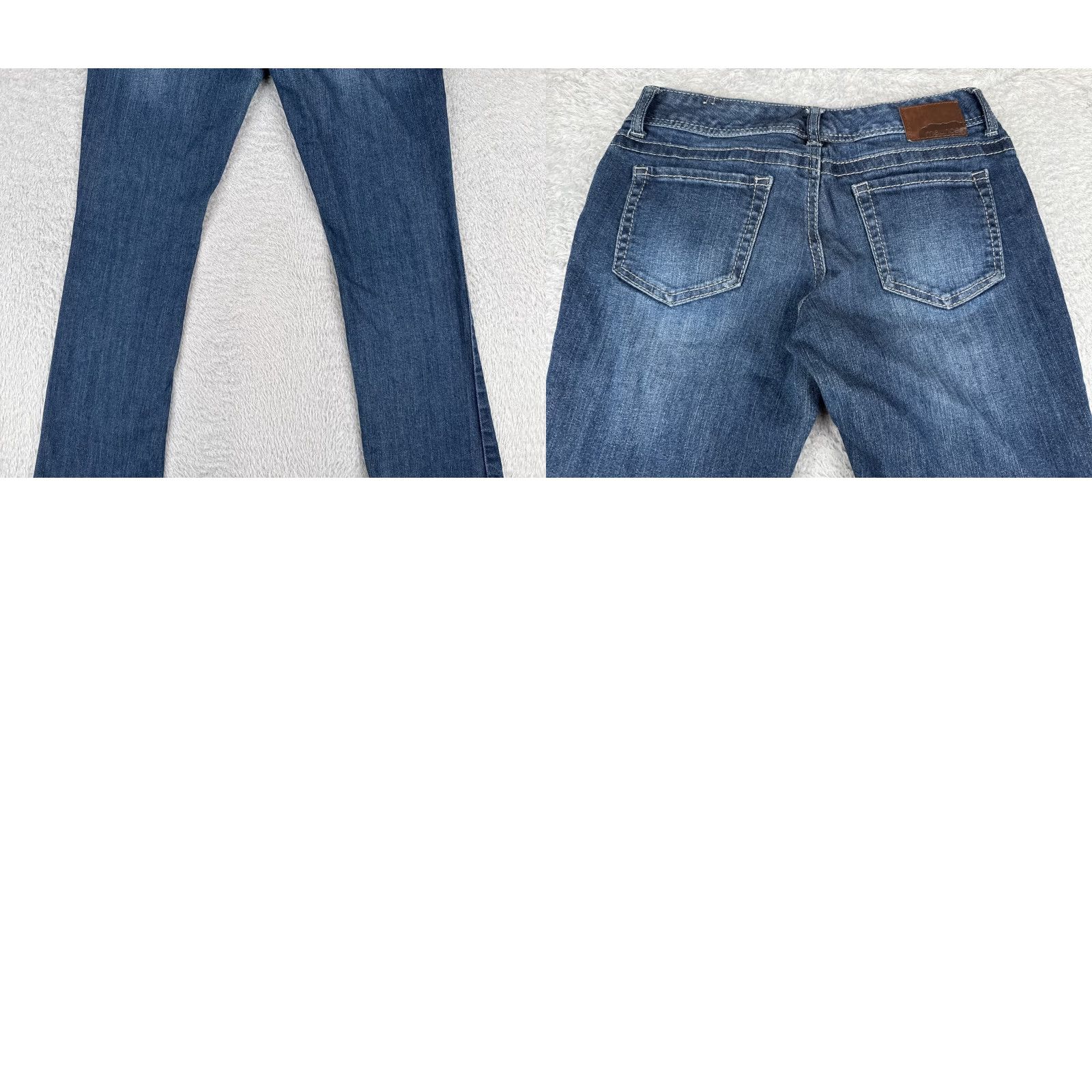 Vintage Maurices Jeans Women 3 Bootcut Denim Blue 28x31 Slim Regular 5-Pocket Stretch Cotton Size 26" / US 2 / IT 38 - 10 Thumbnail