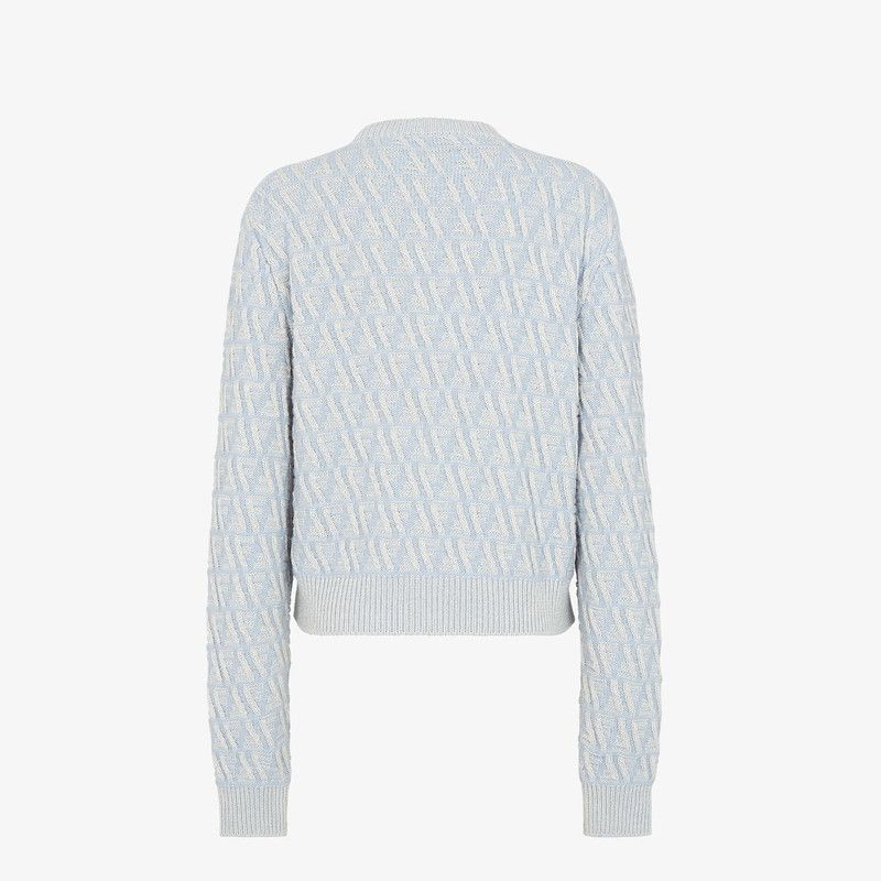 Fendi o1s1wg110326 Jumper in Light Blue Size M / US 6-8 / IT 42-44 - 2 Thumbnail