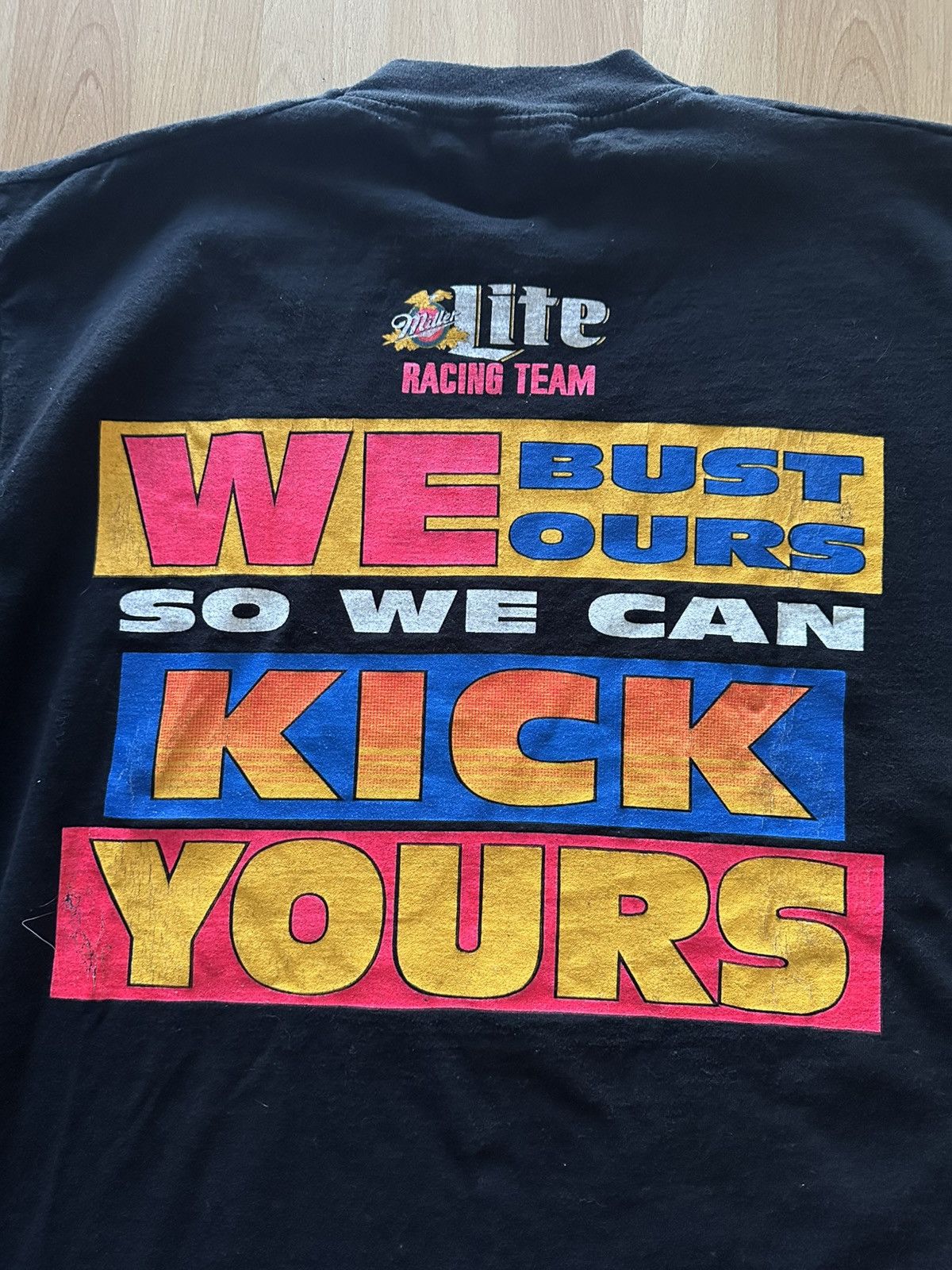 NASCAR × Vintage Vintage 90s Rusty Wallace Miller Lite Racing Team NASCAR Tee Size US XL / EU 56 / 4 - 11 Thumbnail