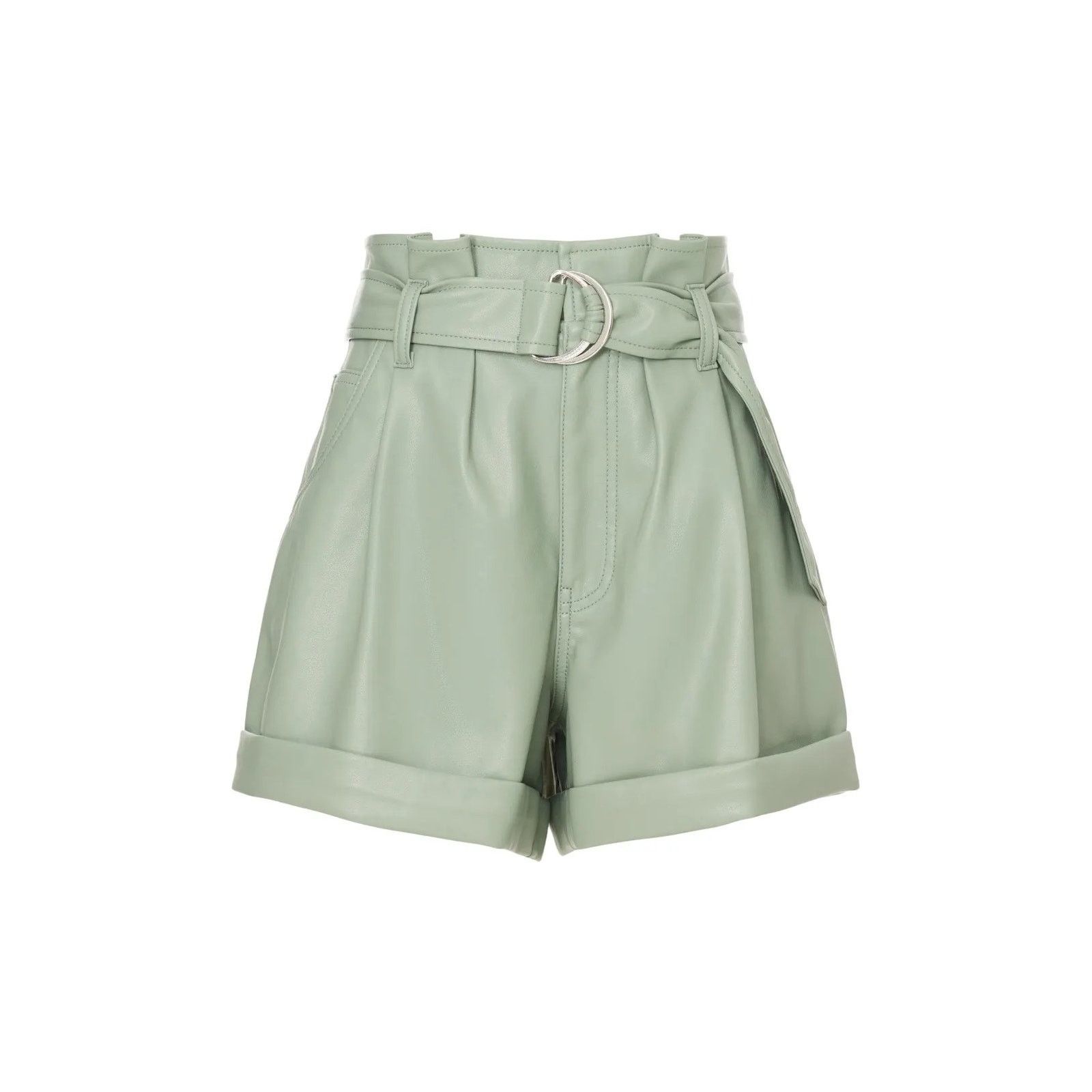 Marissa Webb Marissa Webb Faux Leather Shorts in Green Size 30" / US 8 / IT 44 - 5 Thumbnail