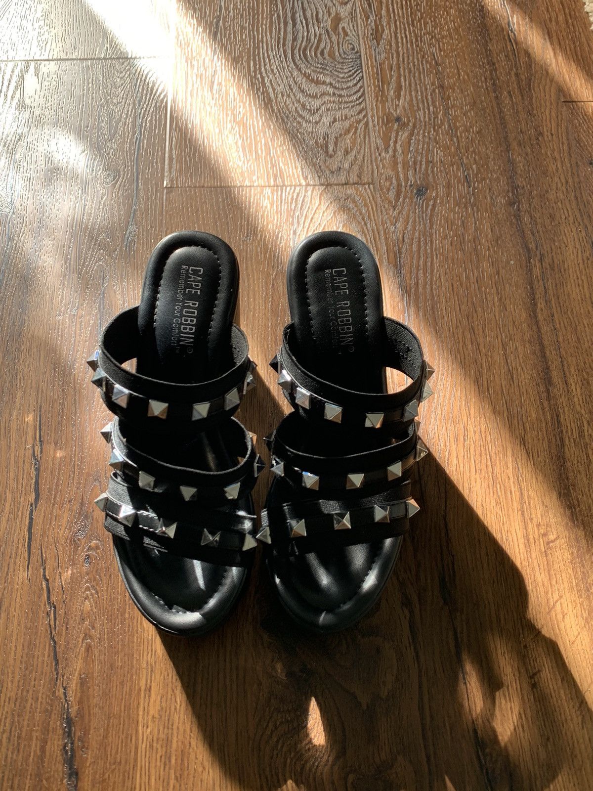 Other Black Studded Platform Heels Size US 8 / IT 38 - 3 Thumbnail