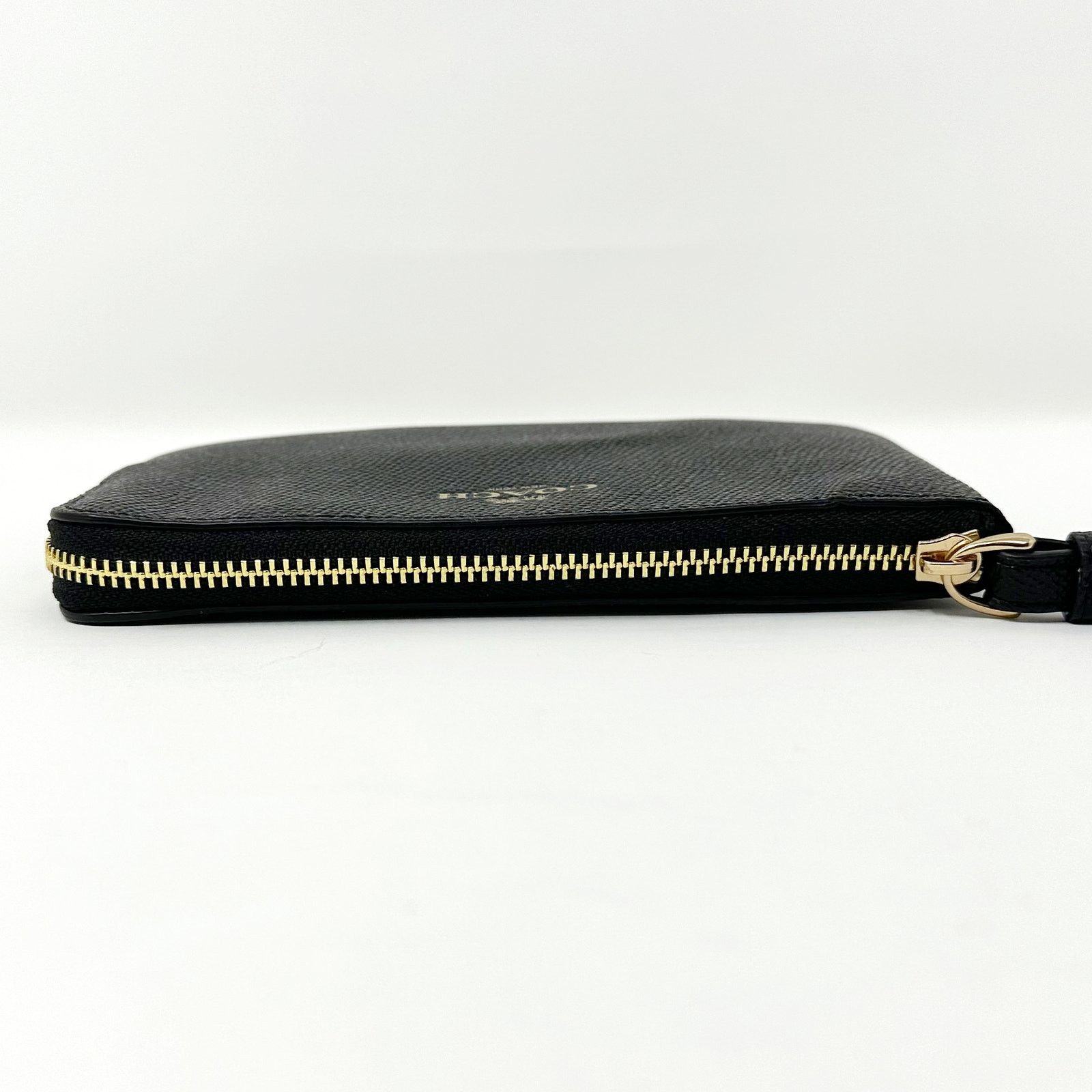 Coach Coach Corner Zip Wristlet in Black Leather 58032 New Size ONE SIZE - 8 Thumbnail