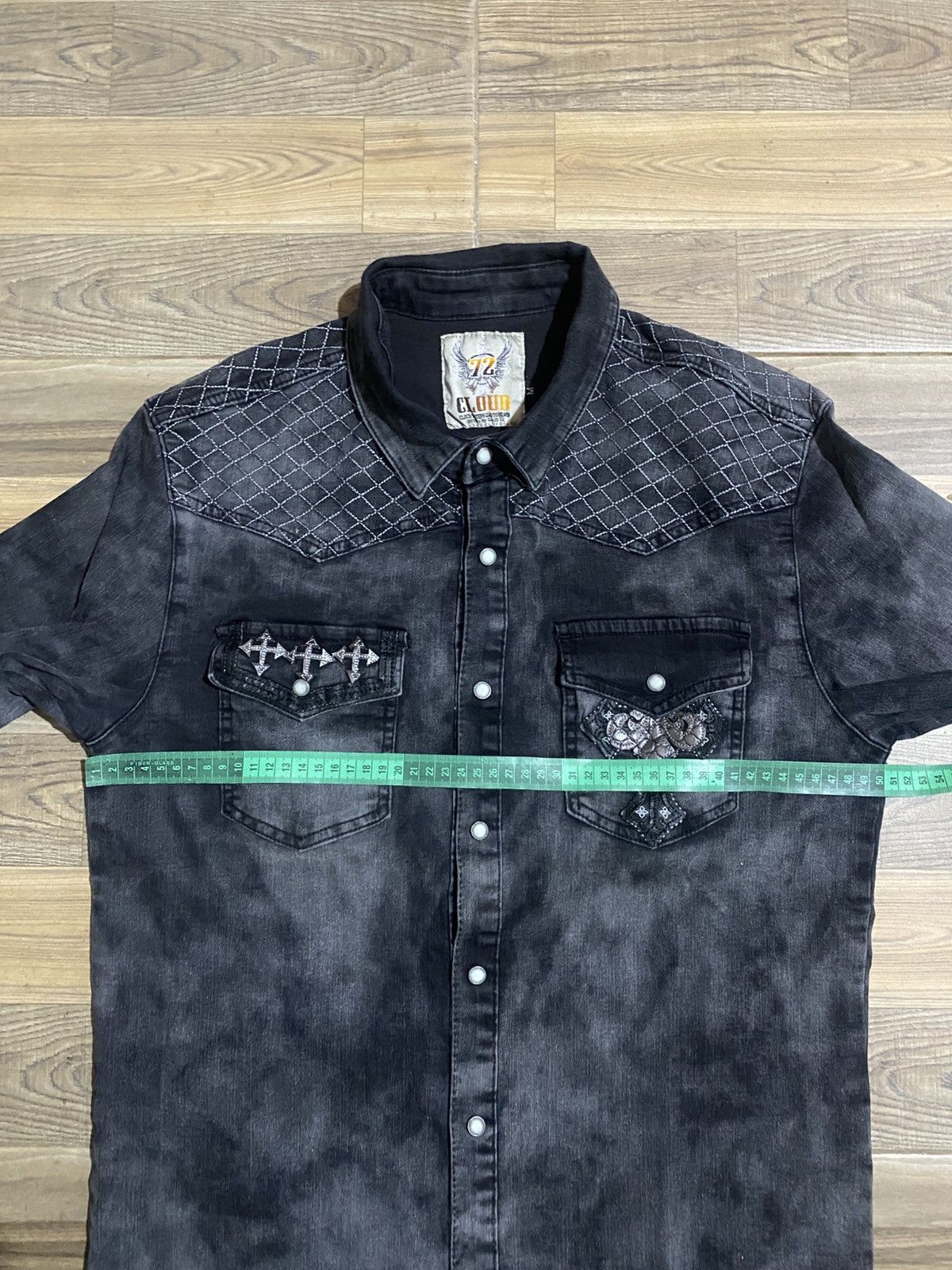 Japanese Brand AVANT GARDE CLOUD 72 BUTTON SHIRT Size US M / EU 48-50 / 2 - 8 Thumbnail