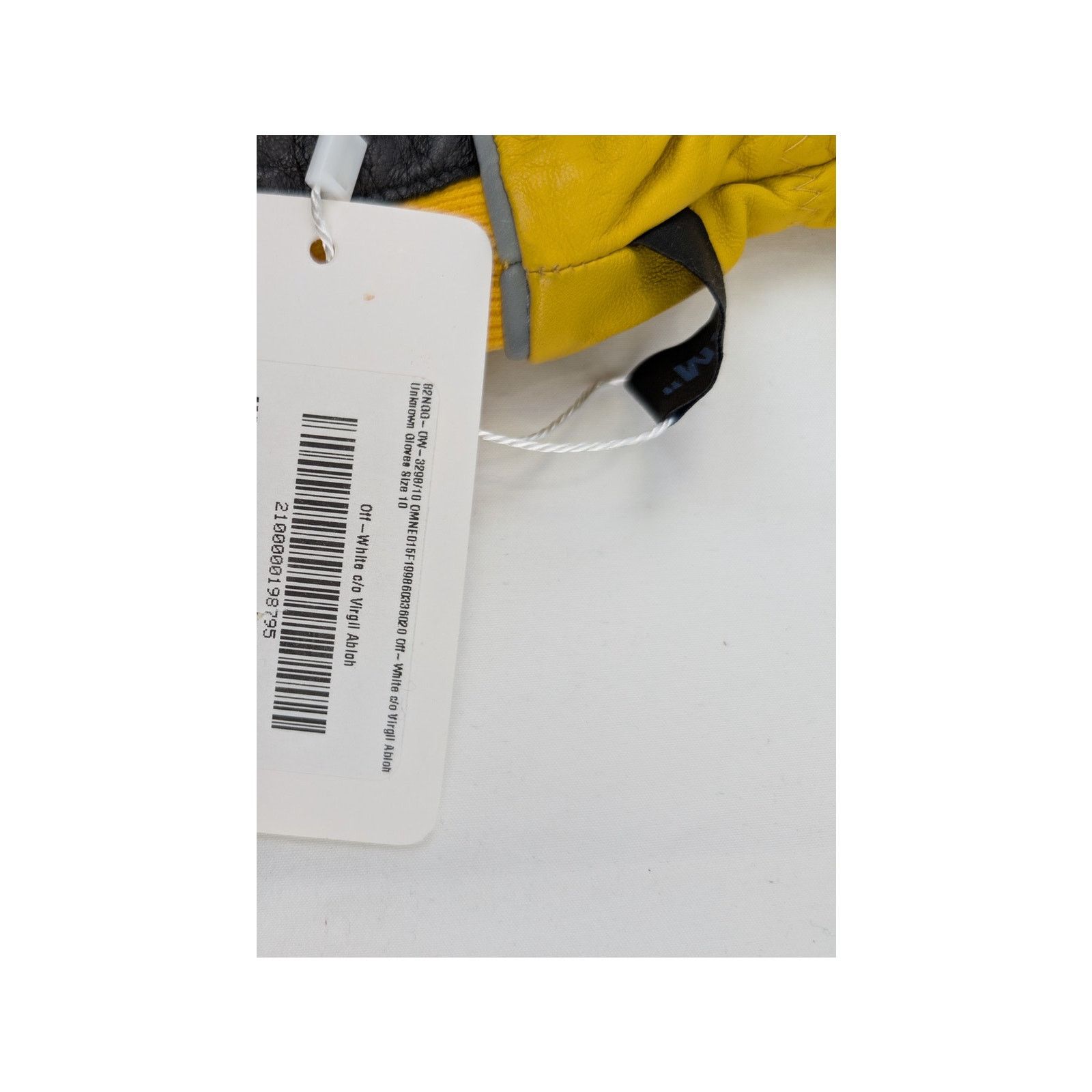 Off-White o1rshd1 Size: 10 / Distressed Logo Rib Cuff Gloves in Yellow Size ONE SIZE - 12 Thumbnail