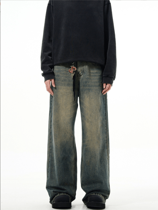 Japanese Brand × Jean American cleanfit straight vintage washed distressed jeans Size US 32 / EU 48 - 2 Thumbnail