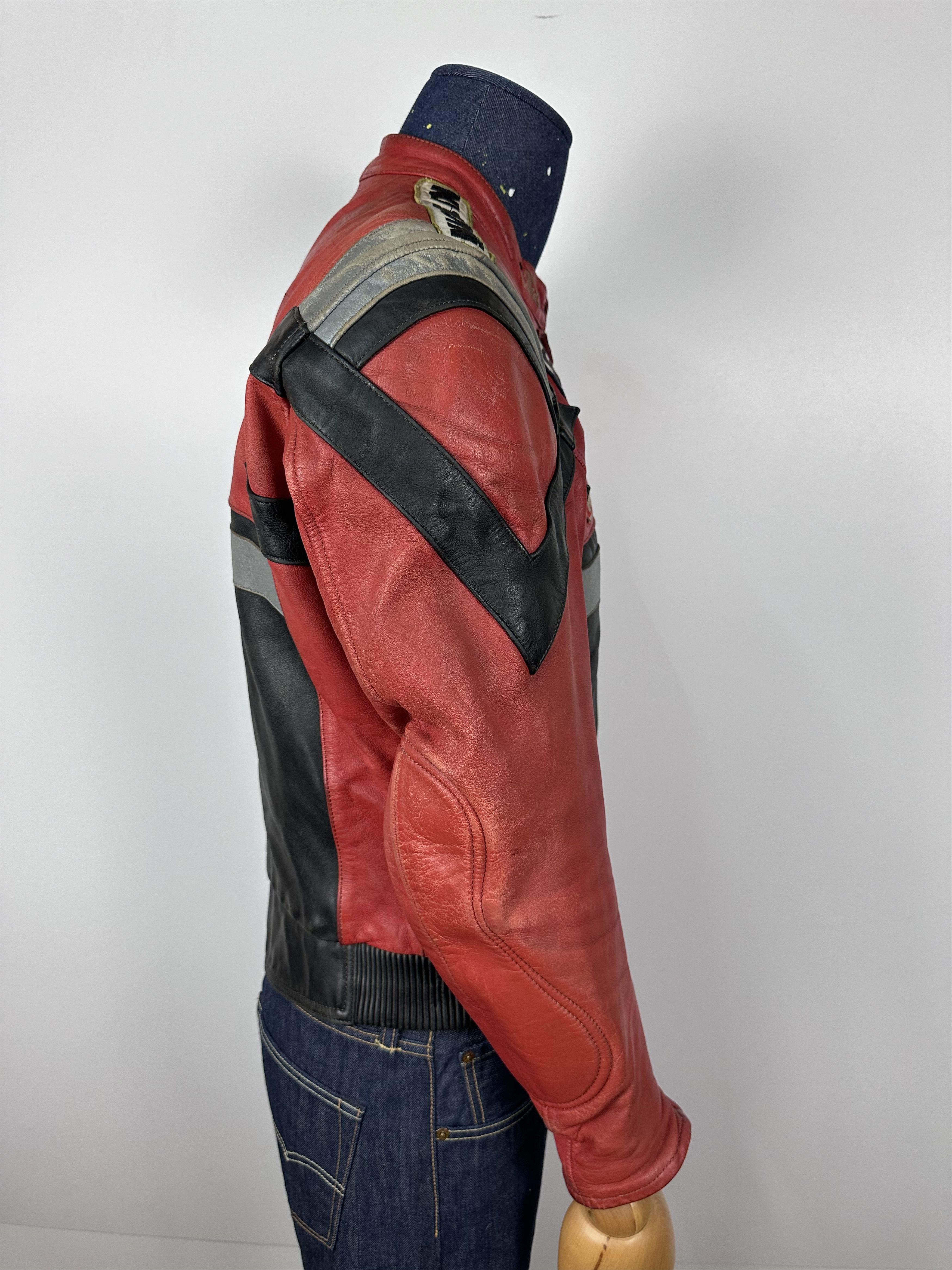 Vintage Honda Motul Suzuki Racing Vintage Leather Moto IXS Jacket Size US L / EU 52-54 / 3 - 14 Thumbnail