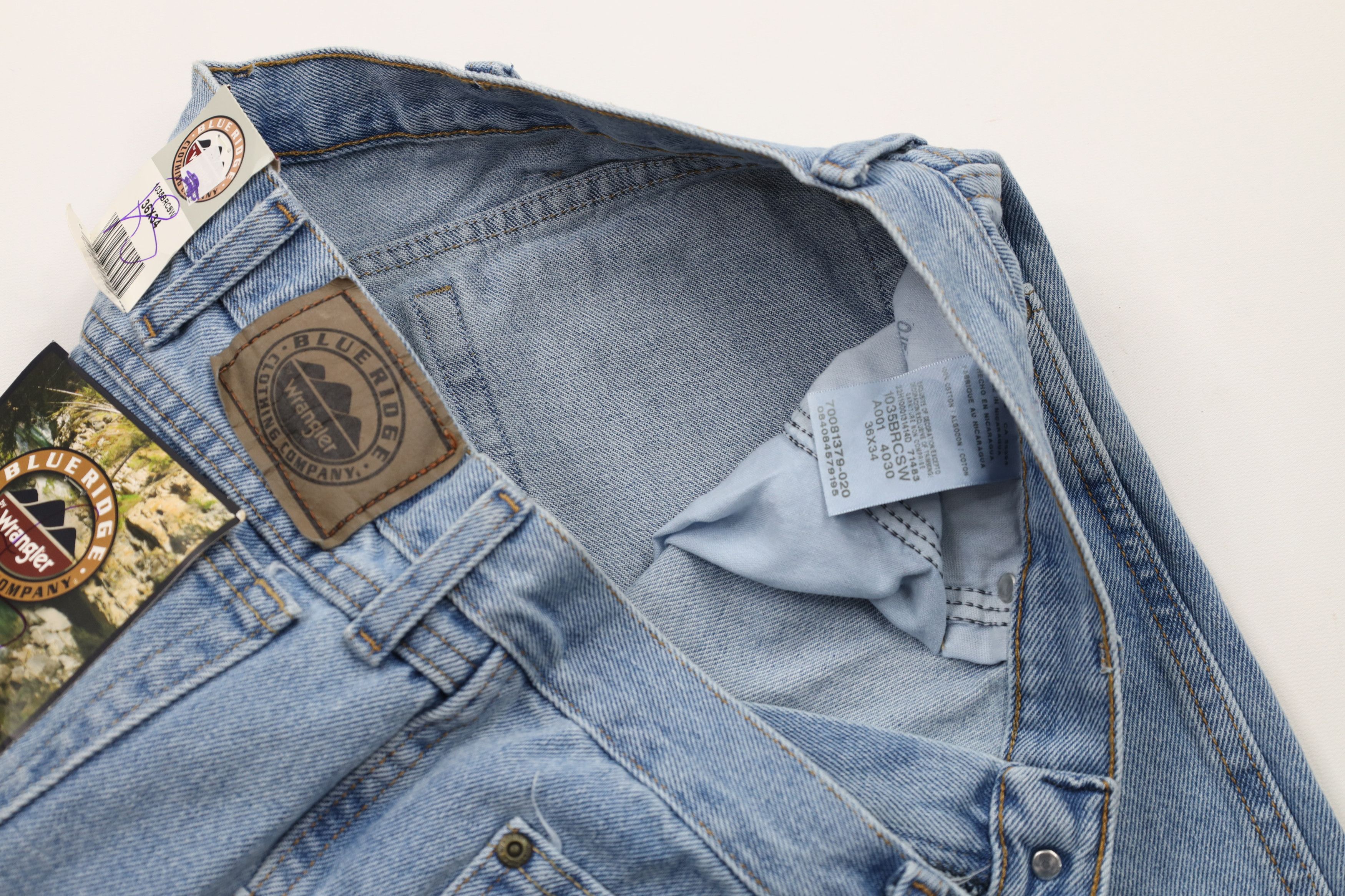 Vintage × Wrangler Deadstock Vintage Wrangler Bootcut Denim Jeans Blue Cotton Size US 36 / EU 52 - 6 Thumbnail