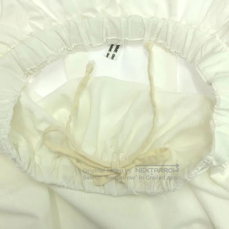 Comme des Garcons Comme Des Garcons size S White Drawstring Layered Double L Size 23" - 6 Thumbnail