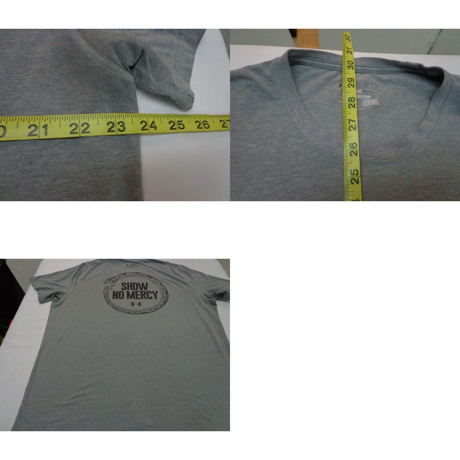 Under Armour Under Armour Shirt Men L Gray Short Sleeve Crew Neck Pullover Lightweight Stretch Tagless Activewear T Shirt Size US L / EU 52-54 / 3 - 8 Thumbnail