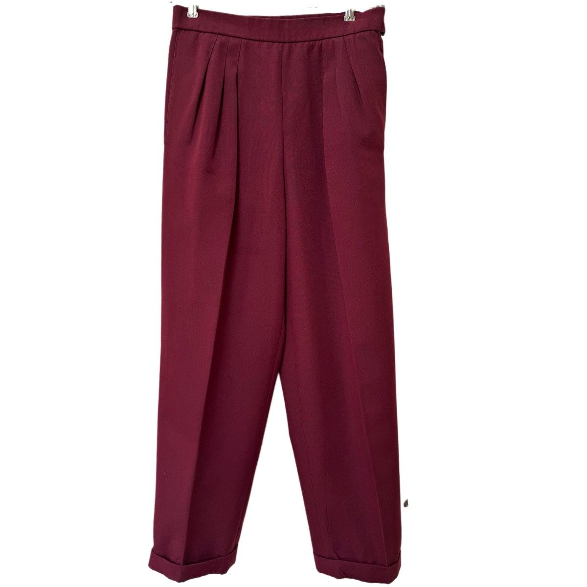 Vintage Women’s S handmade tailored 3 piece vintage burgundy set Size 32" / US 10 / IT 46 - 8 Thumbnail