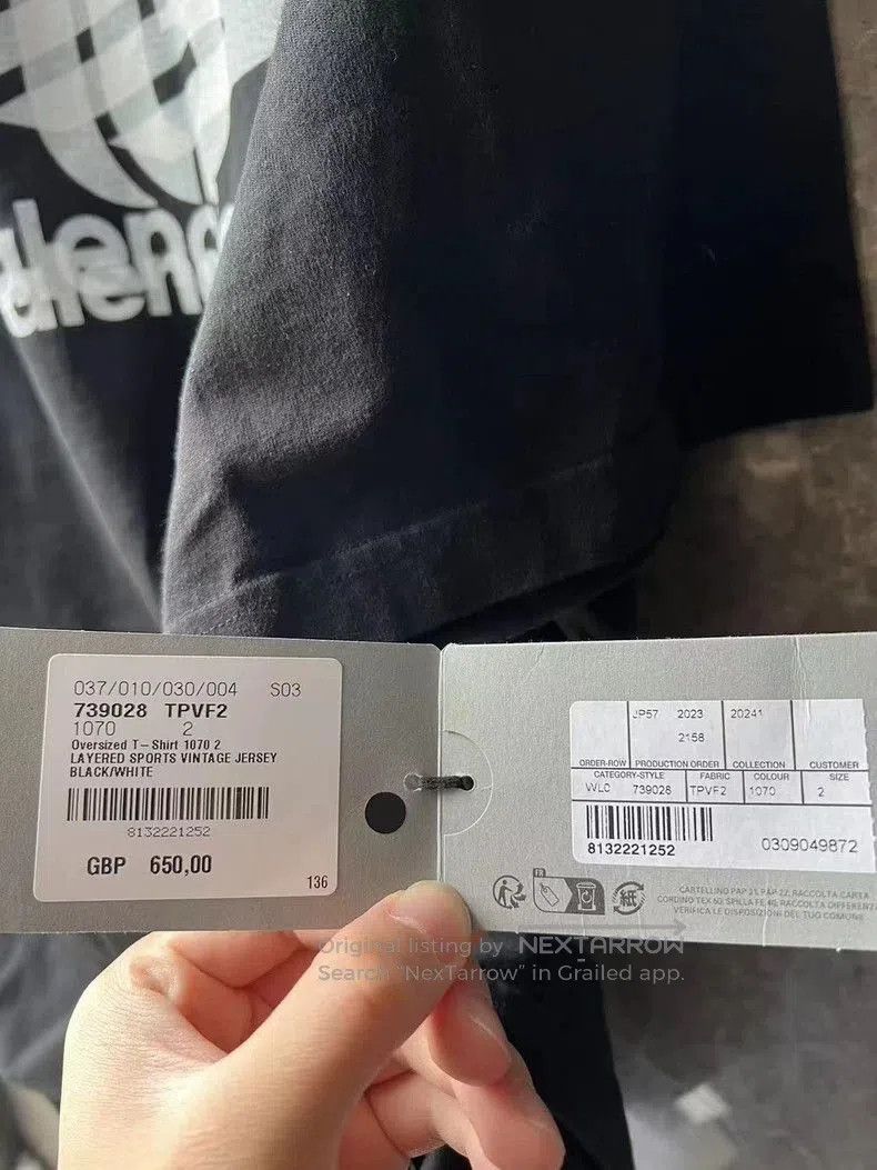 Balenciaga Balenciaga Phantom Overlap Short Sleeve. Size US S / EU 44-46 / 1 - 5 Thumbnail