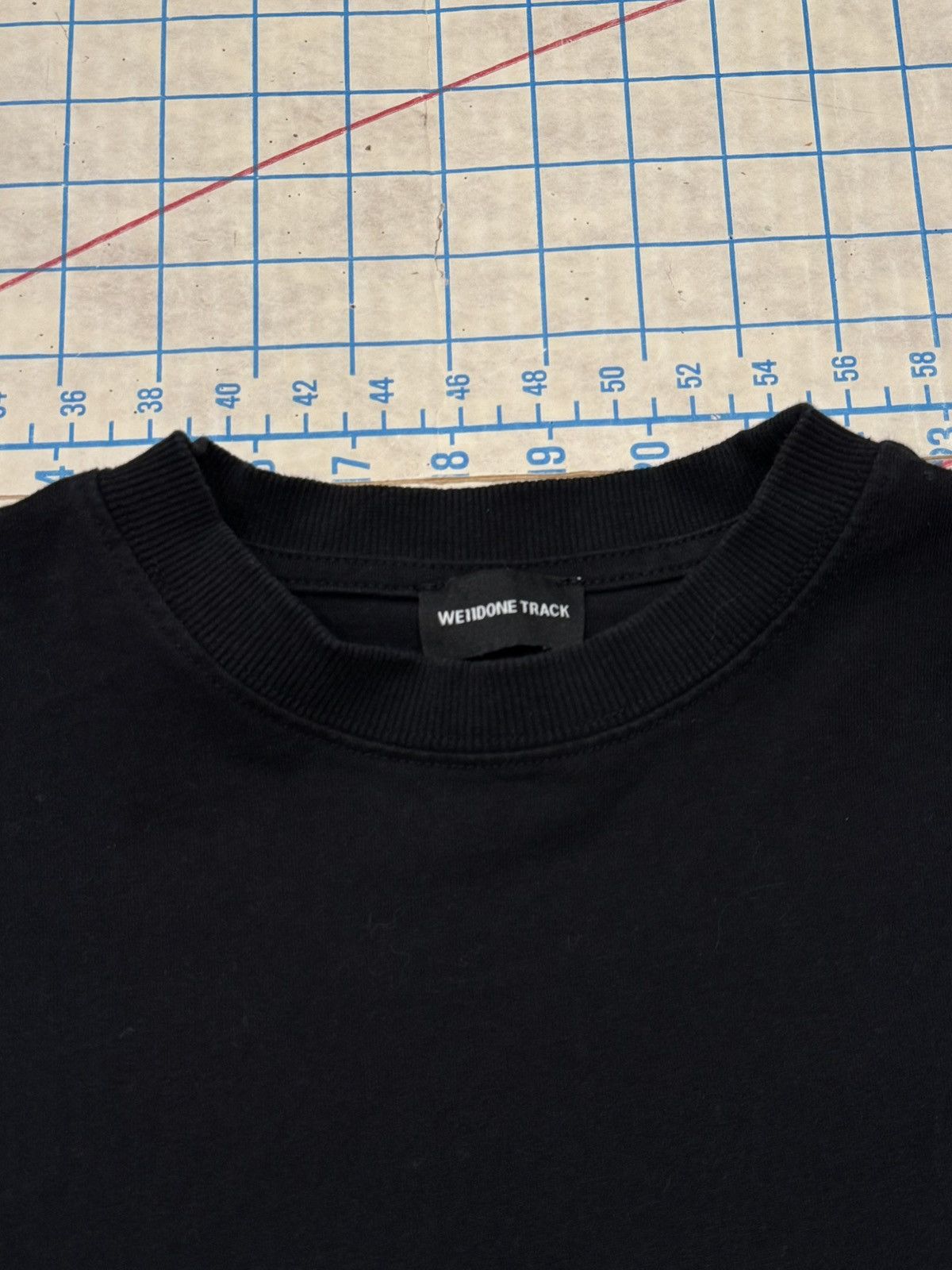 WE11DONE We11done Track Tee Black Heart Logo Fits Mens Large Black Size US L / EU 52-54 / 3 - 4 Thumbnail