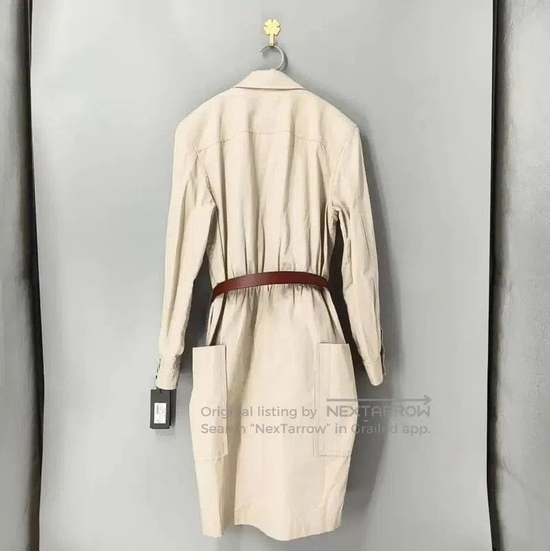 Yves Saint Laurent YSL Beige Women's Dress with Belt and Pockets . Size M / US 6-8 / IT 42-44 - 2 Thumbnail