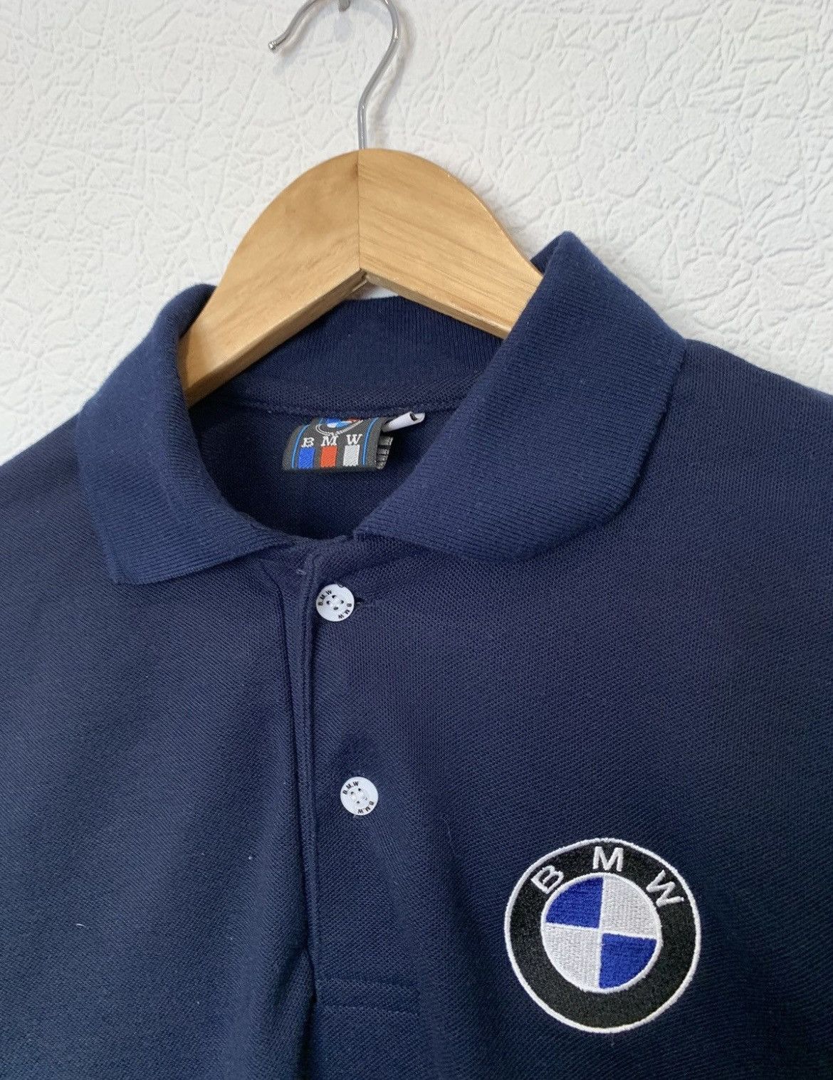 BMW Vintage BMW T Shirt Polo Racing Size US L / EU 52-54 / 3 - 3 Thumbnail