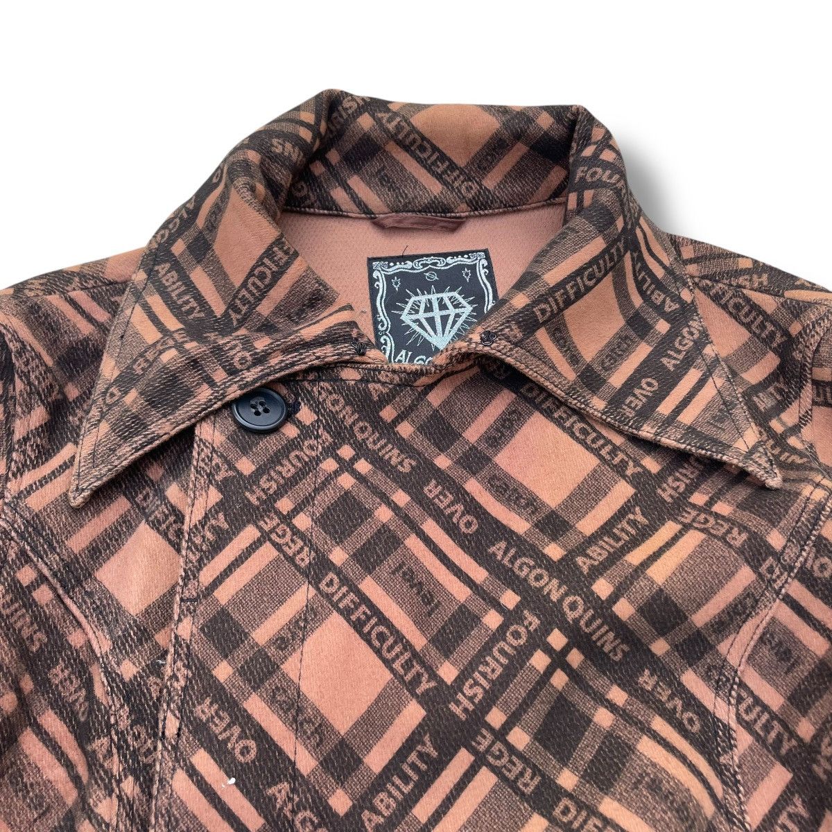 20471120 × Beauty Beast × Japanese Brand 🇯🇵 ALGONQUINS FULL PRINT WORDING BELTED TRENCH COAT Size M / US 6-8 / IT 42-44 - 8 Thumbnail