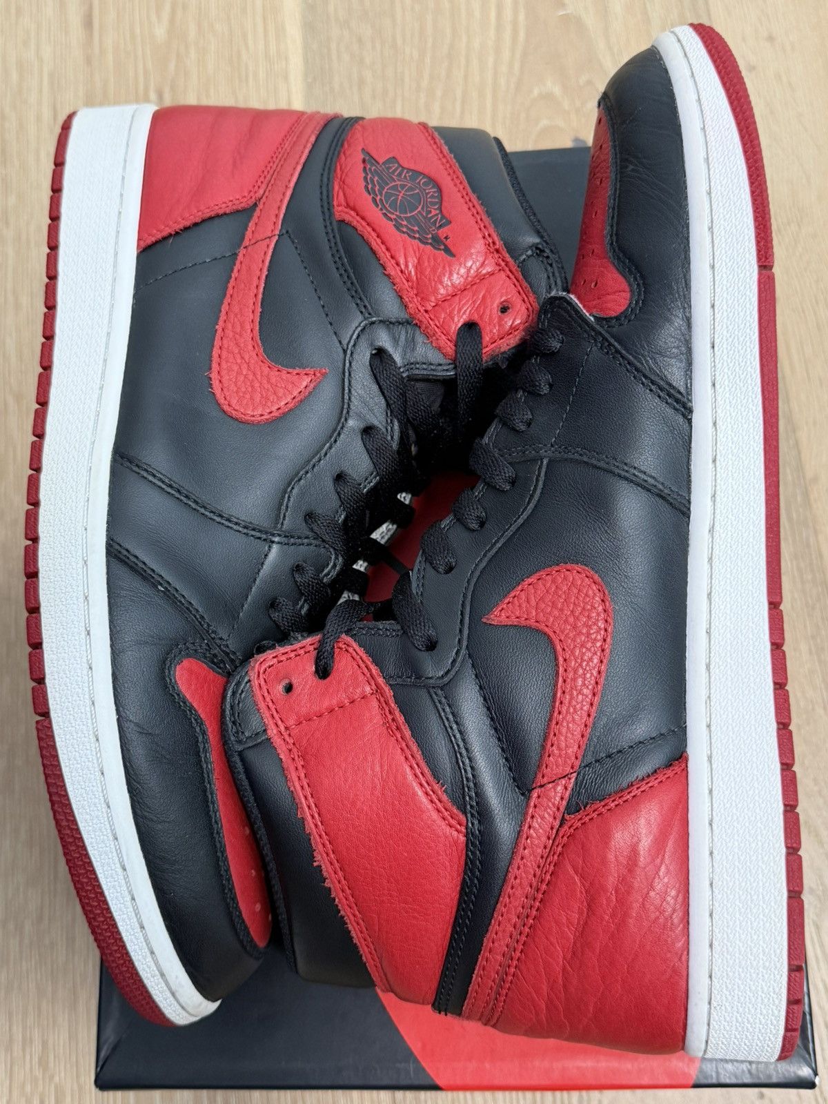 Nike Jordan 1 Retro High “Bred Banned” (2016) Size US 12.5 / EU 45-46 - 5 Thumbnail