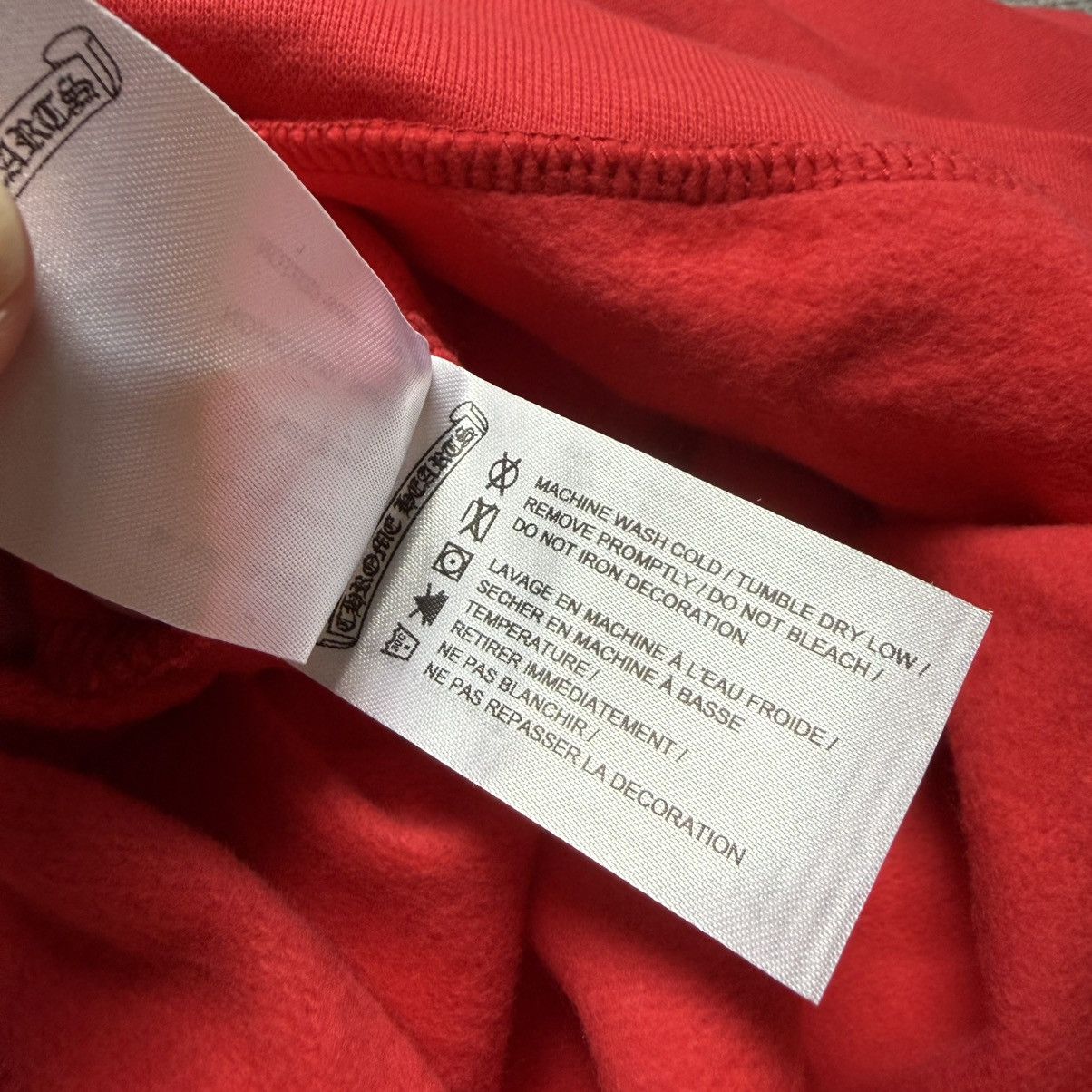 Chrome Hearts Chrome Hearts Red Scroll Logo Hoodie Size US L / EU 52-54 / 3 - 4 Thumbnail