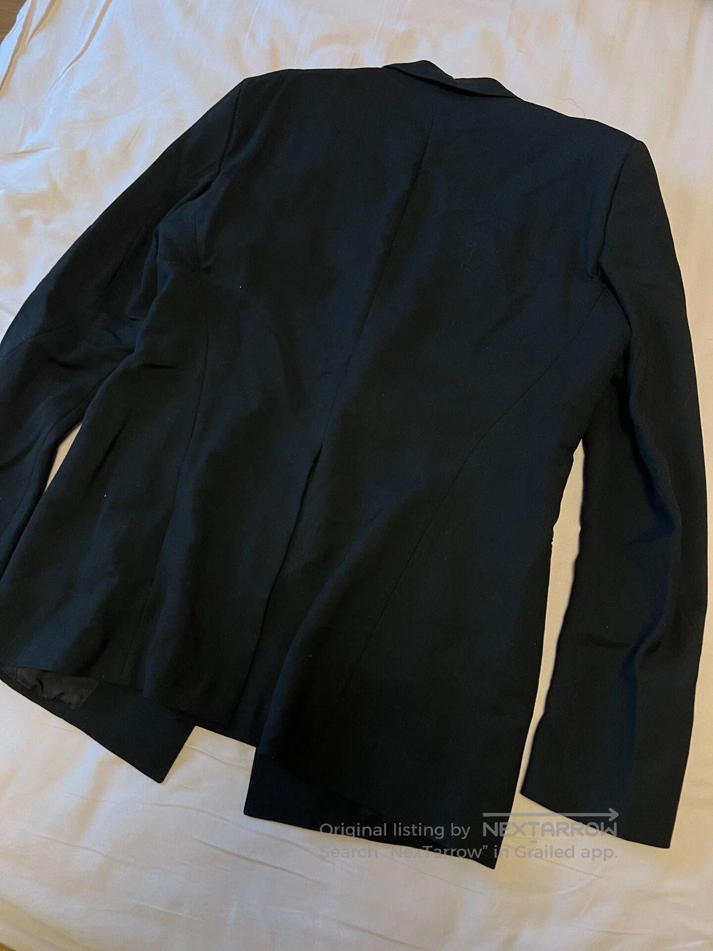 Devoa Classic Black Wool Suit Jacket. Size US L / EU 52-54 / 3 - 4 Thumbnail