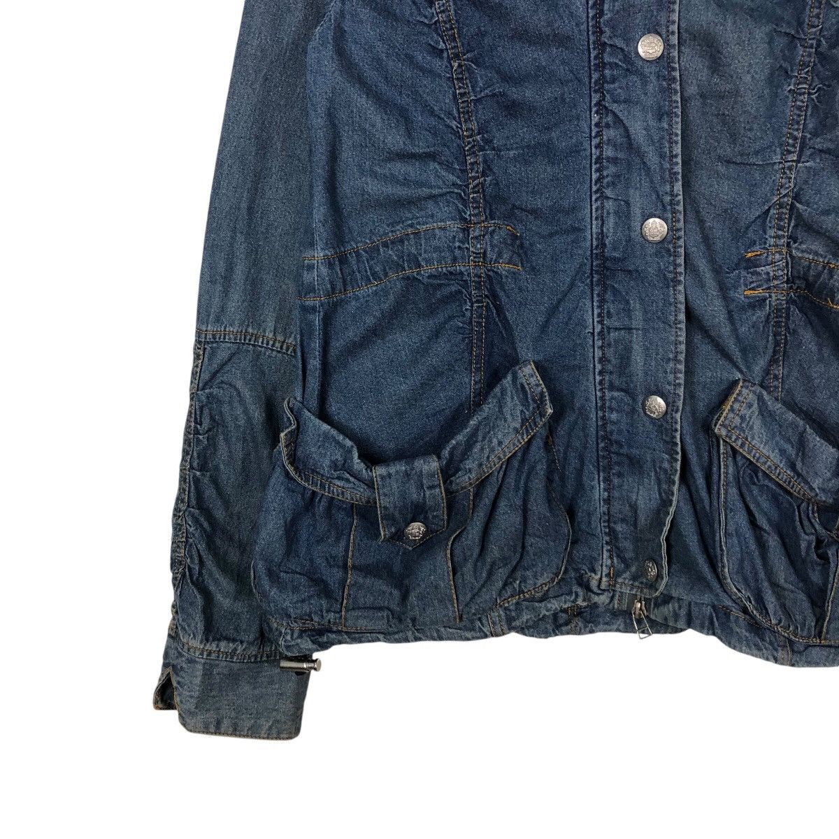 Japanese Brand 📌Vintage Biker Denim Jacket Unknown Japan Issey Miyake Size US M / EU 48-50 / 2 - 5 Thumbnail