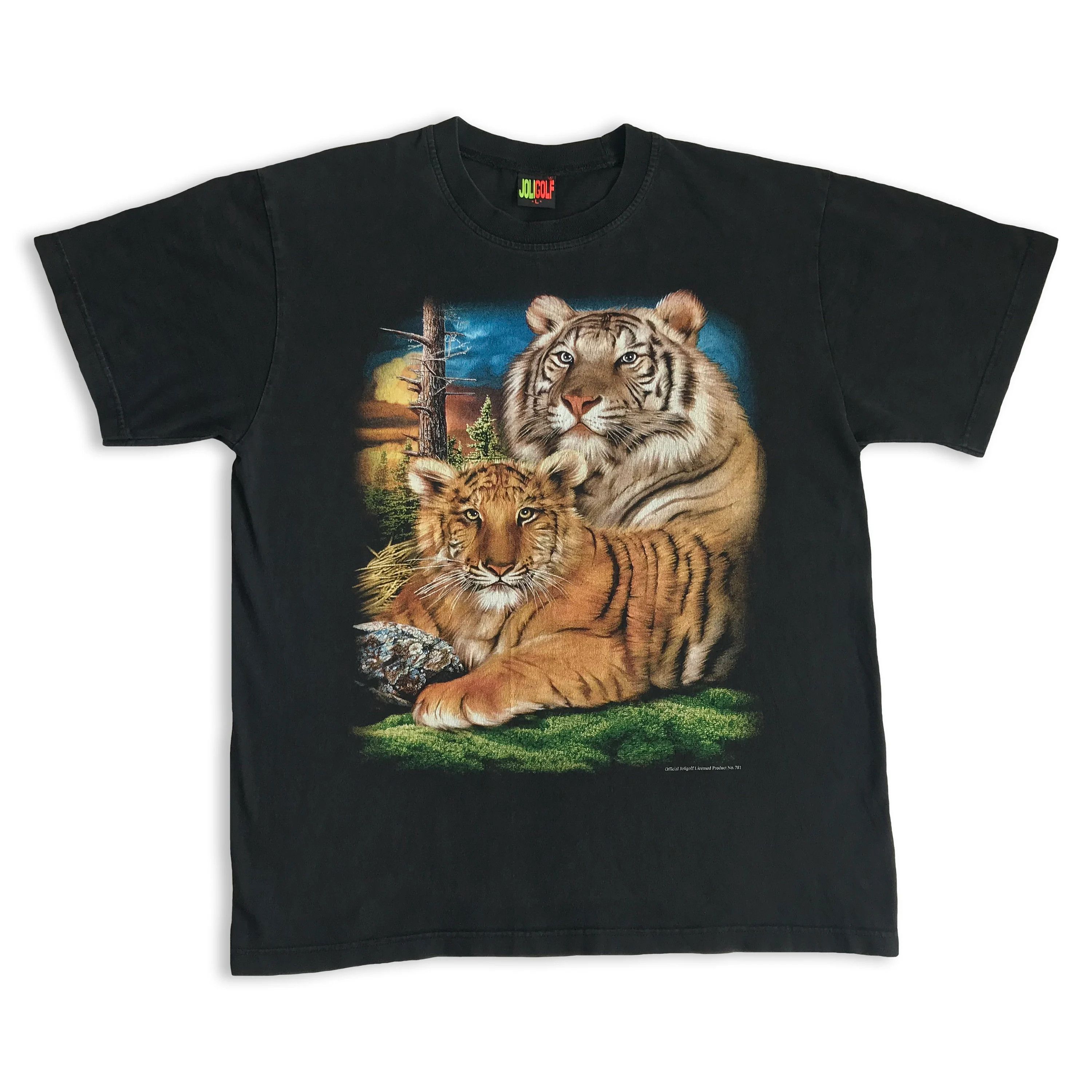 Vintage Vintage 90s Y2K BENGAL TIGERS T shirt Asia Tee Nature Cubs Size US L / EU 52-54 / 3 - 2 Thumbnail