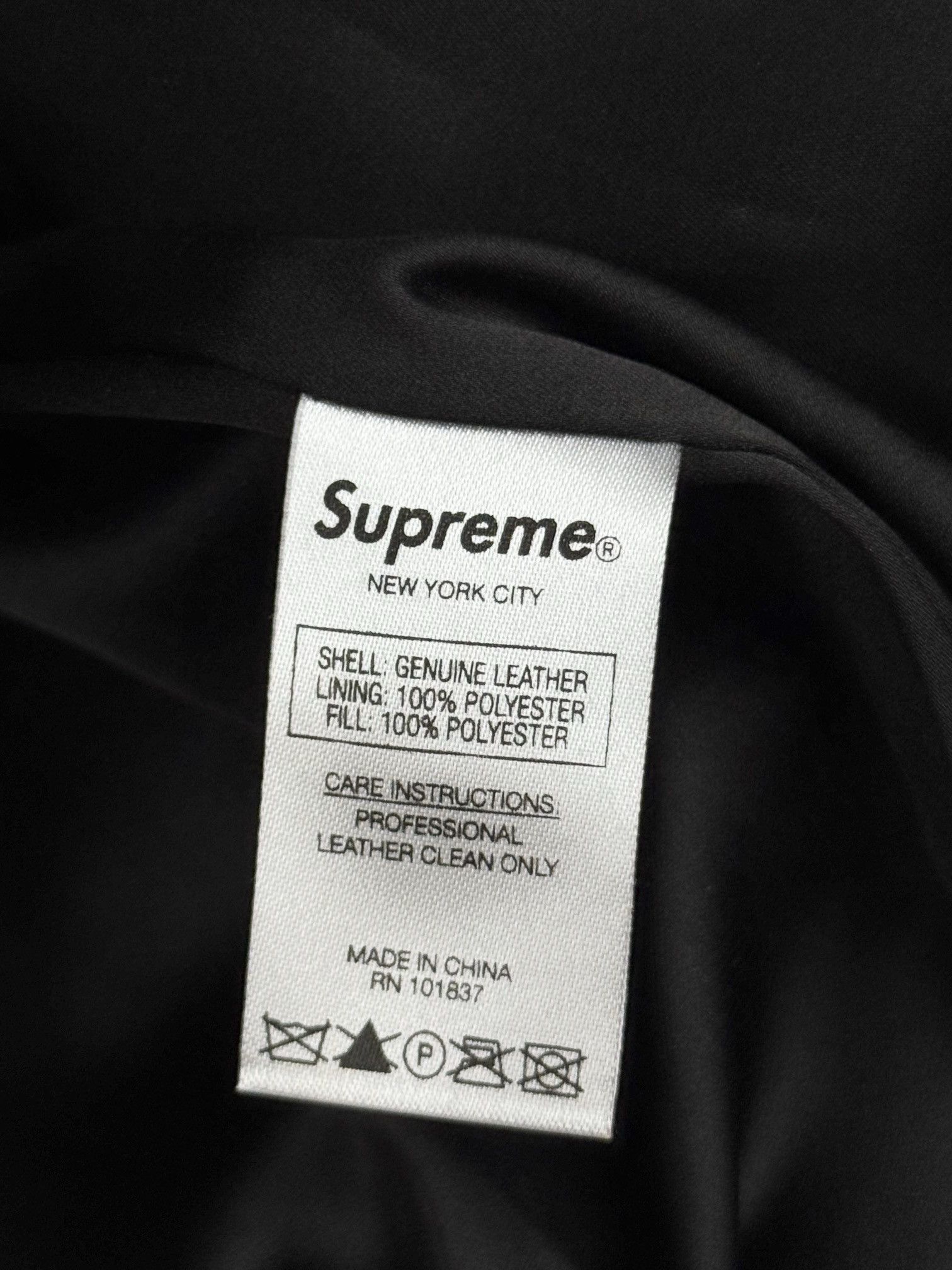 Supreme Mister Cartoon Embroidered Leather Jacket Size US M / EU 48-50 / 2 - 11 Thumbnail