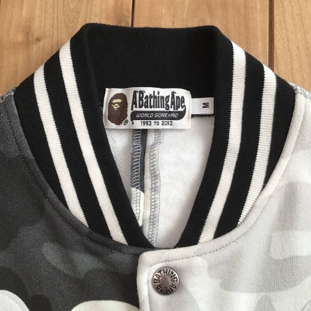 Bape 💫Glow in the dark💫 BAPE city camo shark sweat varsity jacket Size US M / EU 48-50 / 2 - 6 Thumbnail