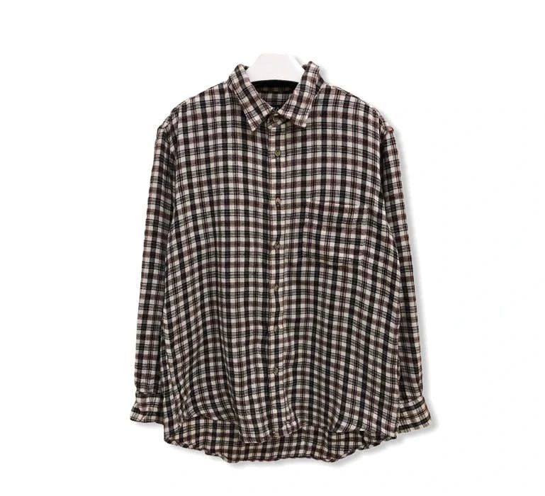 image of First Down Plaid Tartan Flannel Shirt, Men's (Size Medium)