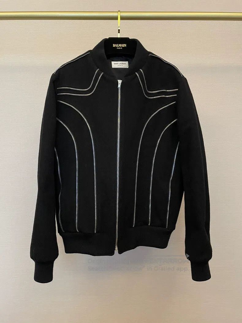 Saint Laurent Paris Saint Laurent Paris Classic zipper baseball jacket Size US M / EU 48-50 / 2 - 1 Thumbnail
