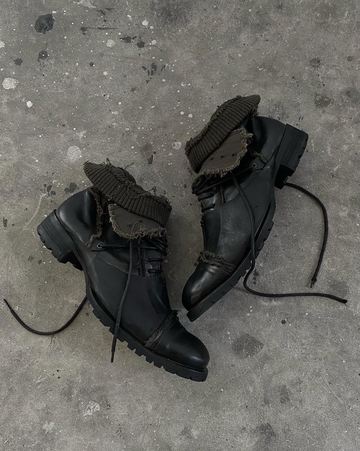 alfredo bannister laceup layered boot 42