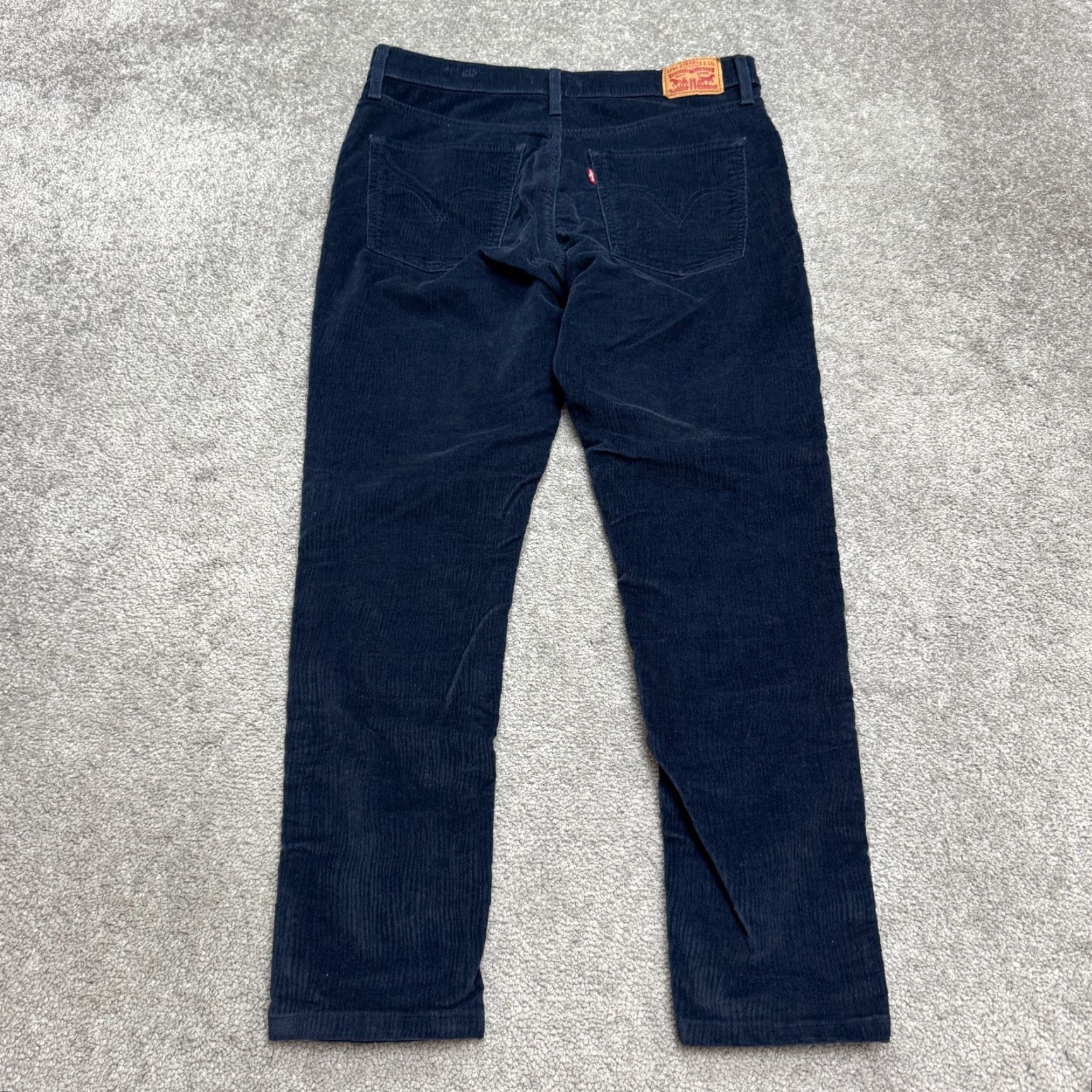 Levi's Levi's Mile High Rise Super Skinny Corduroy Pants Womens 31 Navy Blue Stretch Corduroy Levis Skinny Regular High Rise Blue 31 Womens Pants Size 24" / US 00 / IT 34 - 2 Thumbnail