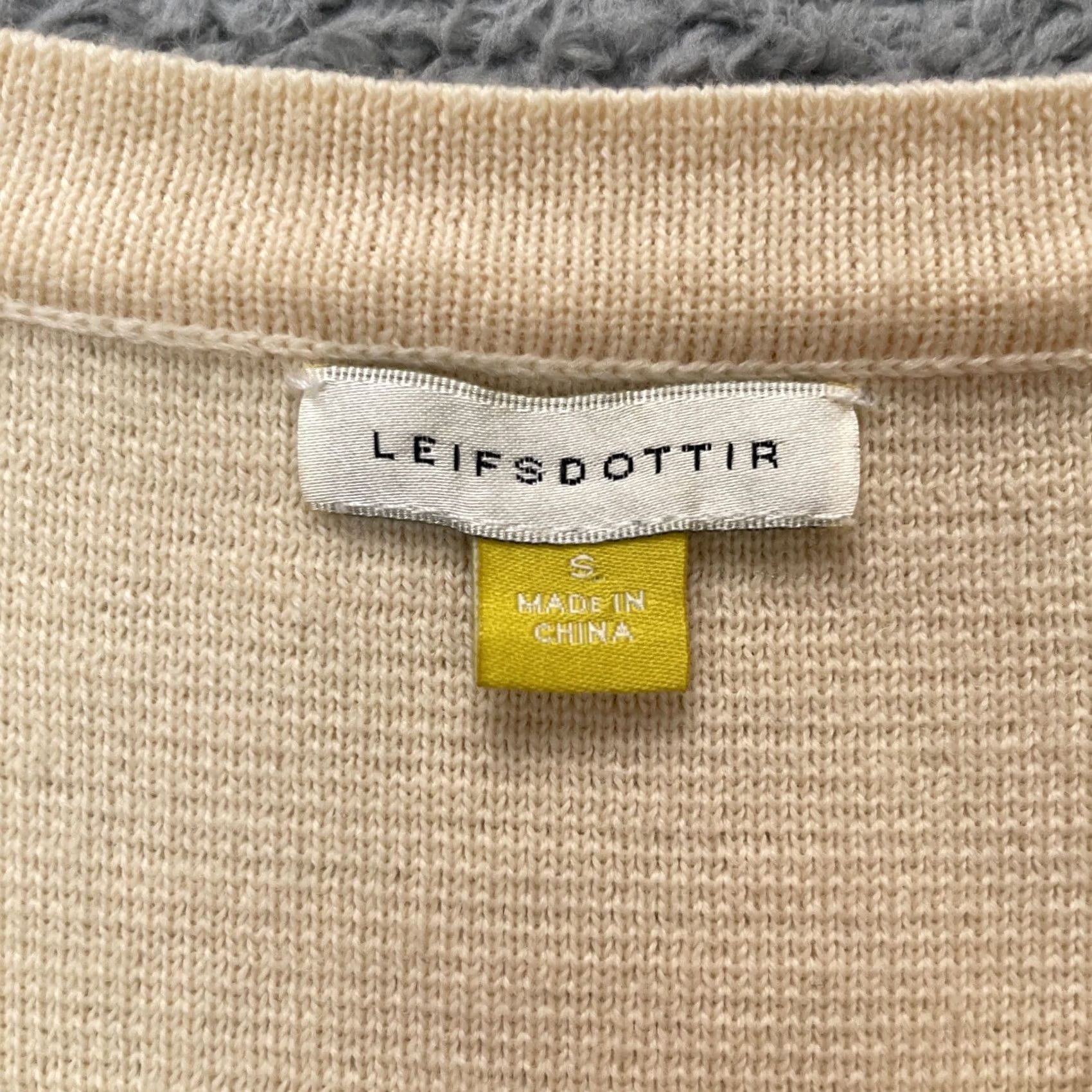 Anthropologie VINTAGE Anthropologie Dress Womens Small Beige Leifsdottir Wool Knit Sleeveless Zip Collarless Lightweight Lined Short 90s City Classic Preppy Womens Size S / US 4 / IT 40 - 3 Thumbnail