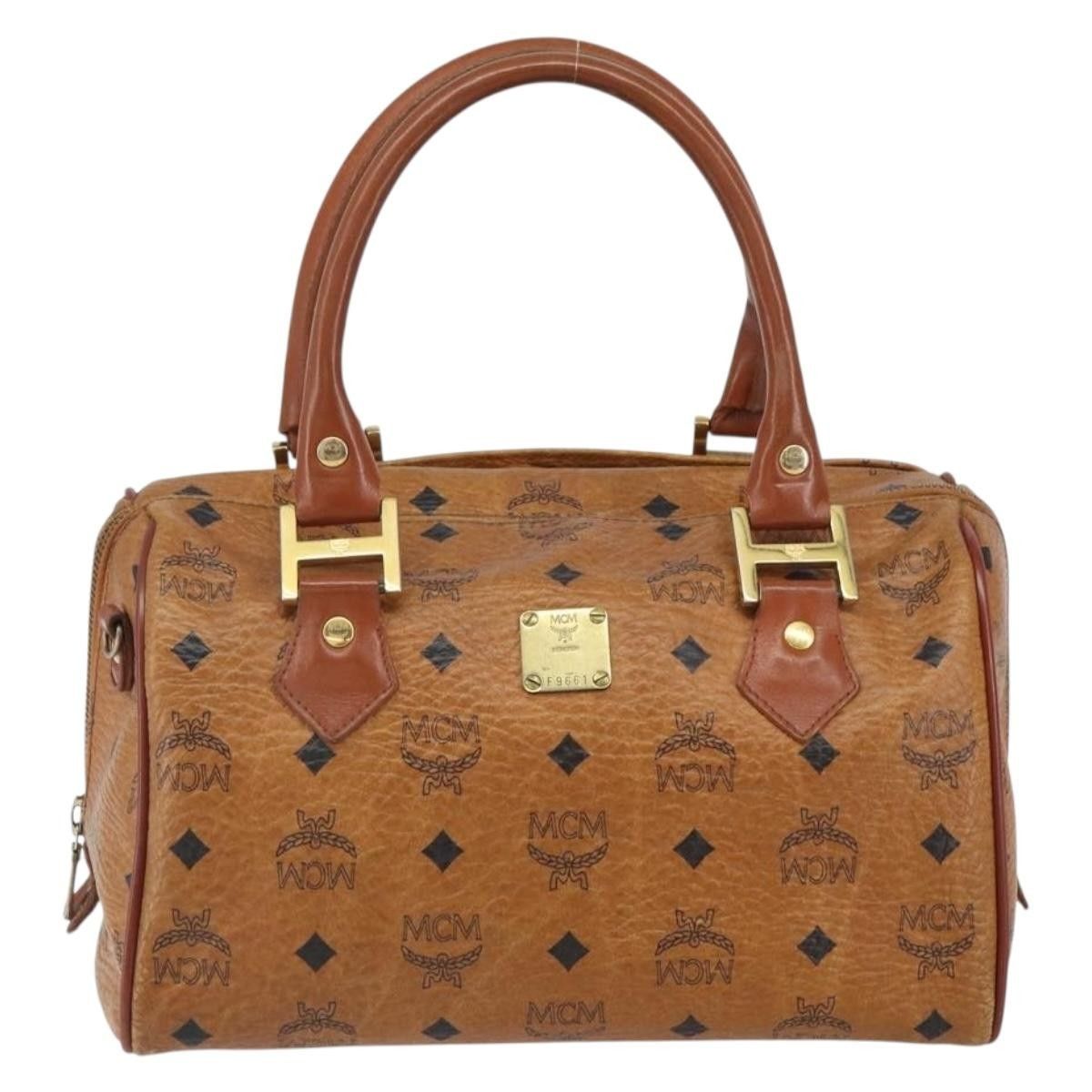 MCM MCM Visetos Handbag Canvas and Leather Size ONE SIZE - 1 Thumbnail