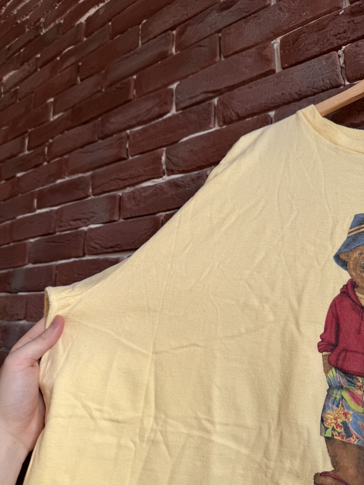 Polo Ralph Lauren Vintage Polo Bear Ralph Lauren Tshirt Yellow 2XL Streetwear Size US XXL / EU 58 / 5 - 8 Thumbnail