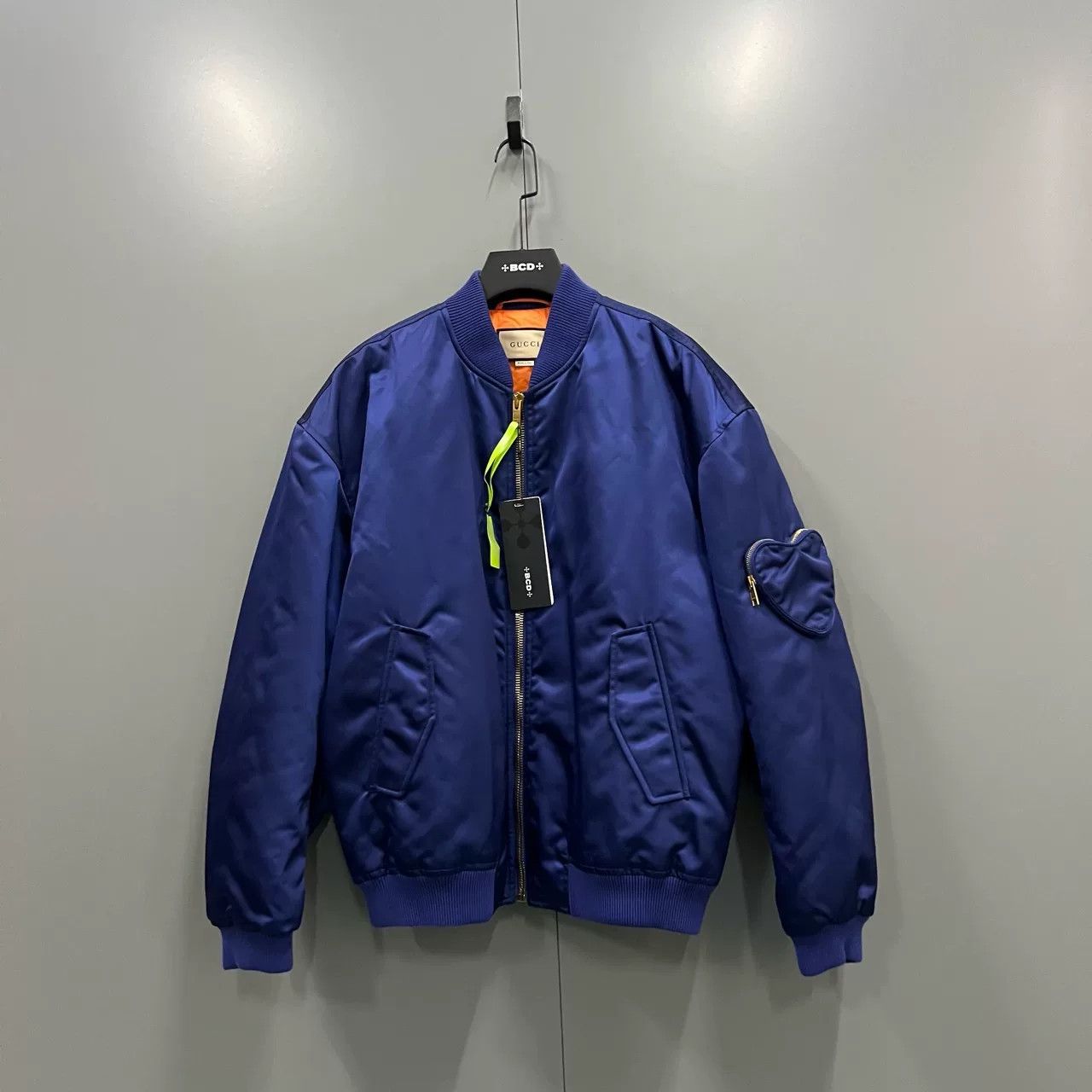 Gucci Gucci Blue Back Letter Embroidery Baseball Jacket Size US L / EU 52-54 / 3 - 1 Thumbnail