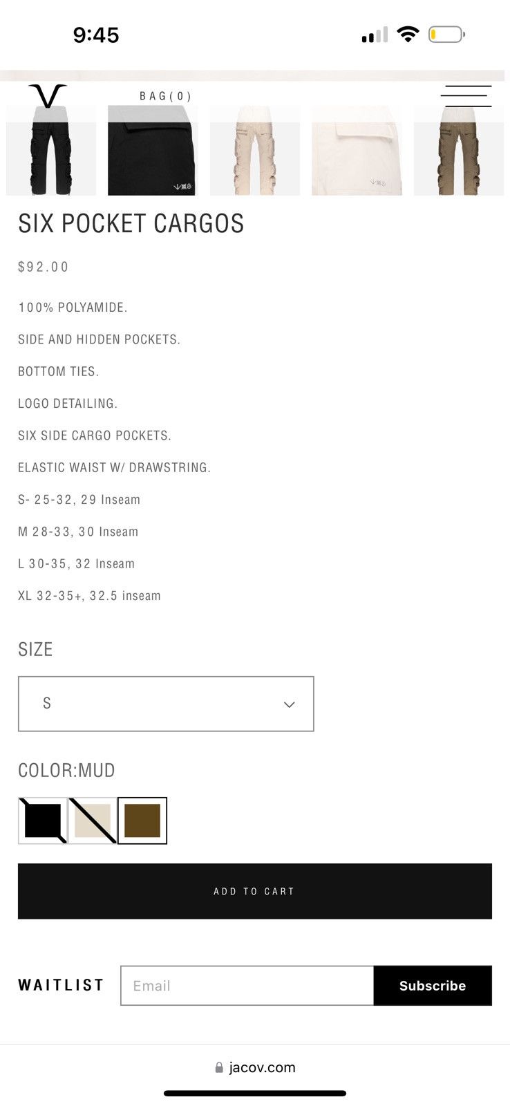 jacov Jacov Six Pocket Cargo Size US 30 / EU 46 - 7 Thumbnail