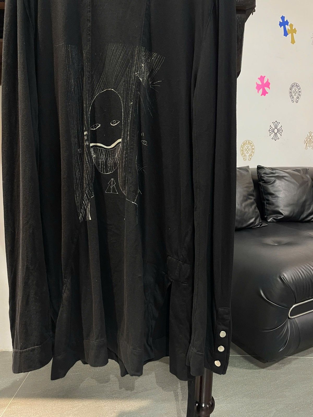 Rick Owens Drkshdw RICK OWENS Graphic-Print Long-Sleeved T-Shirt Size US M / EU 48-50 / 2 - 3 Thumbnail