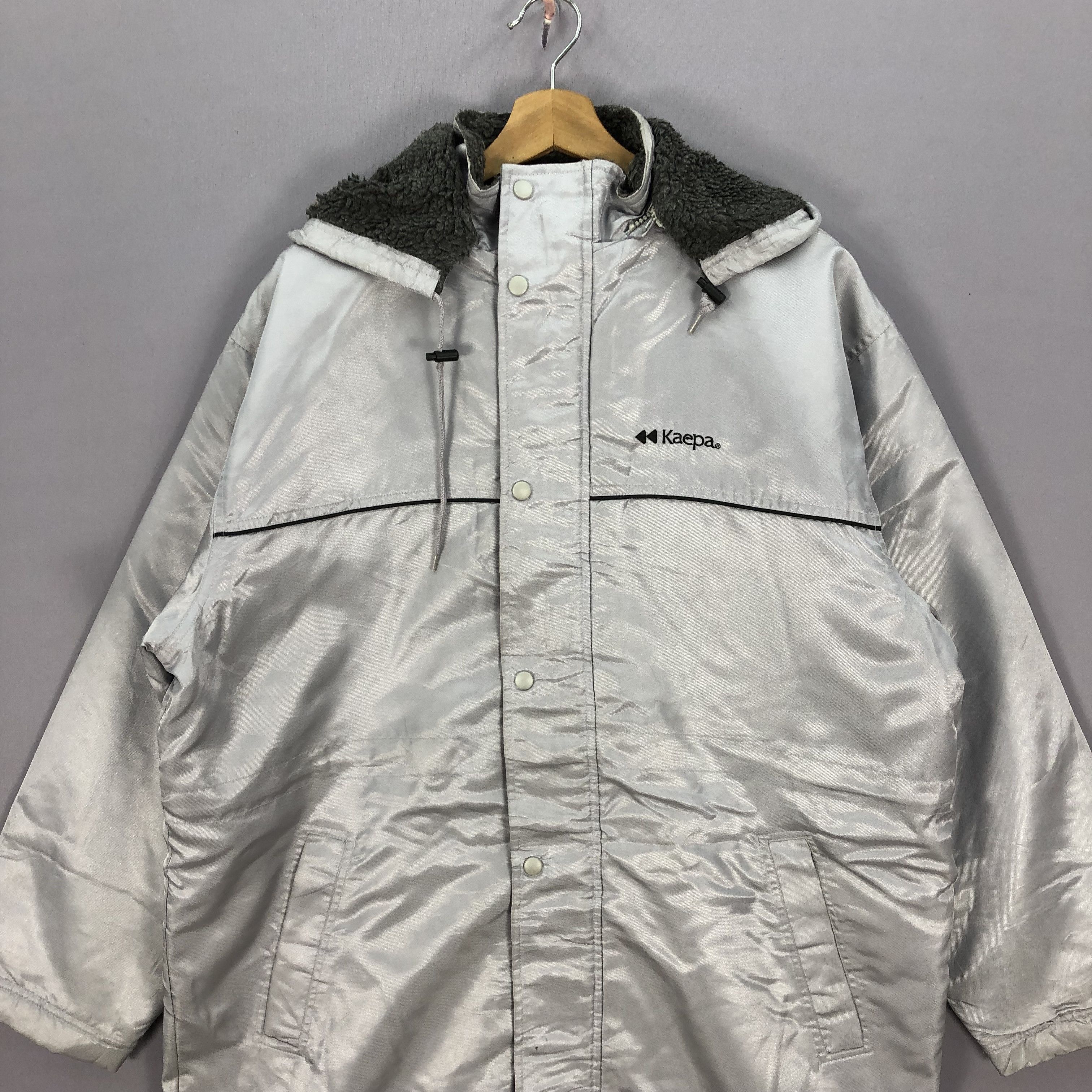Japanese Brand × Vintage Vintage 90s Kaepa Fleece Fur Coach Long Jackets Size US XL / EU 56 / 4 - 3 Thumbnail