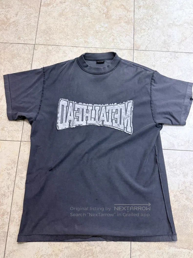Balenciaga Balenciaga Round neck plain knit short-sleeve T-shirt Size US S / EU 44-46 / 1 - 1 Thumbnail