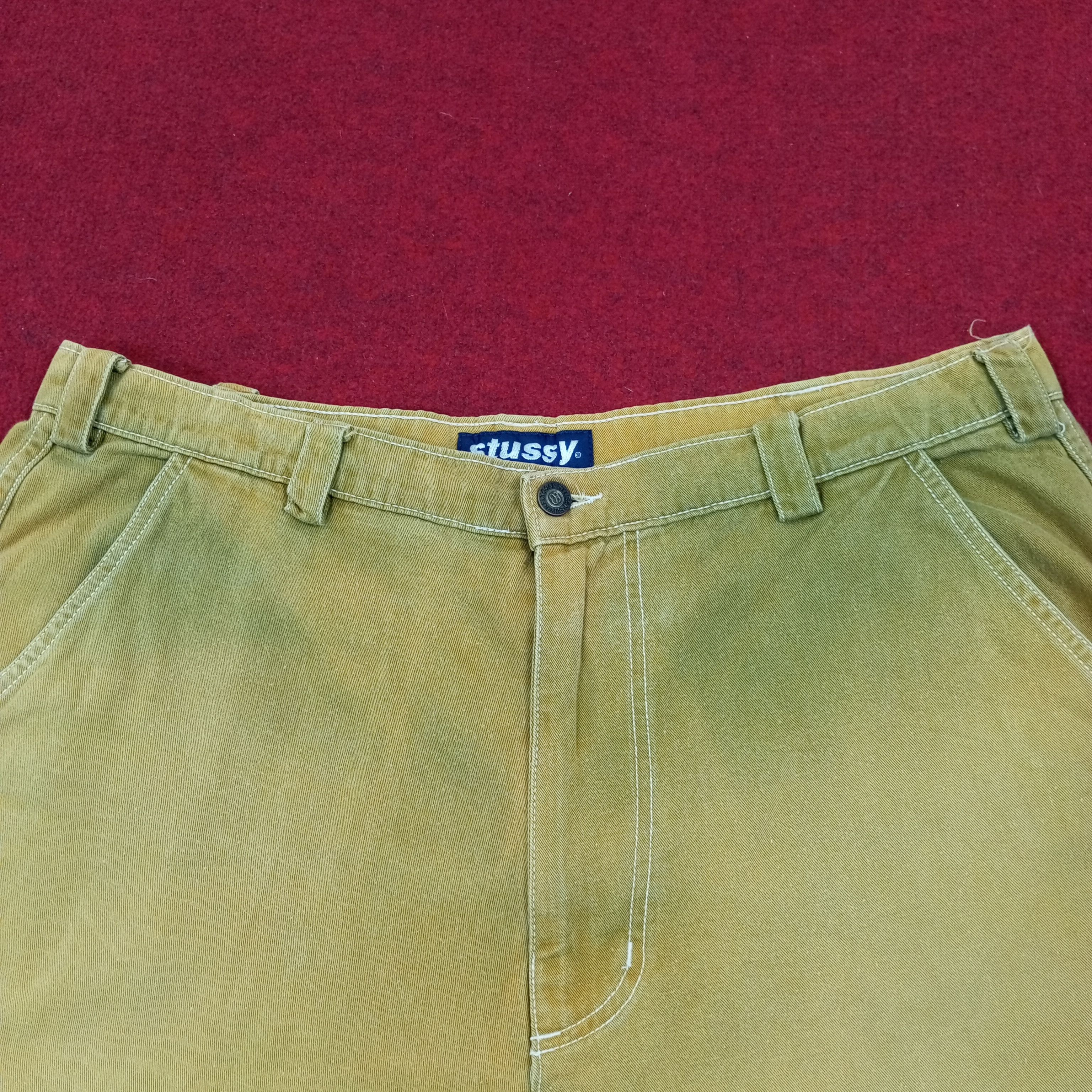 Stussy × Vintage Stussy Streetwear Skateboard Custom Art Style Short Pants Size US 37 - 5 Thumbnail