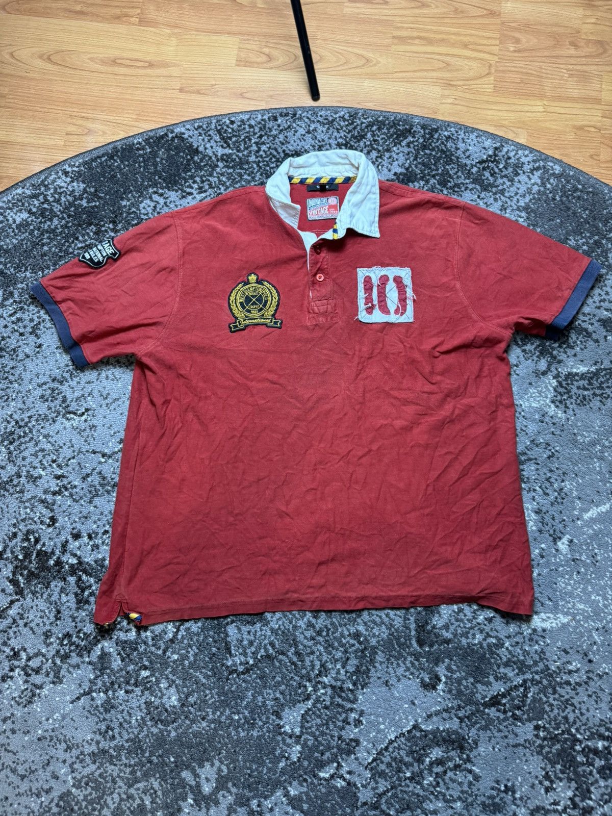 George × Vintage Vintage Y2K George Lauren Style Embroidered Logo Polo Size US XL / EU 56 / 4 - 1 Thumbnail