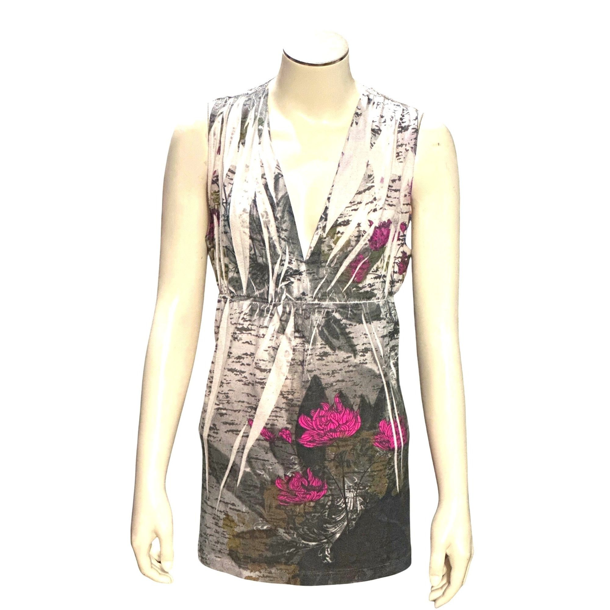Other CCC Boho Style Floral Print Lace Back Sleeveless Tank Top Si Size XL / US 12-14 / IT 48-50 - 1 Thumbnail