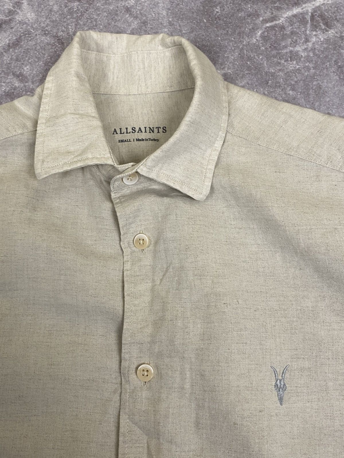 Allsaints AllSaints 100% Linen Button Shirt Size: S Old Money Style Size US S / EU 44-46 / 1 - 2 Thumbnail